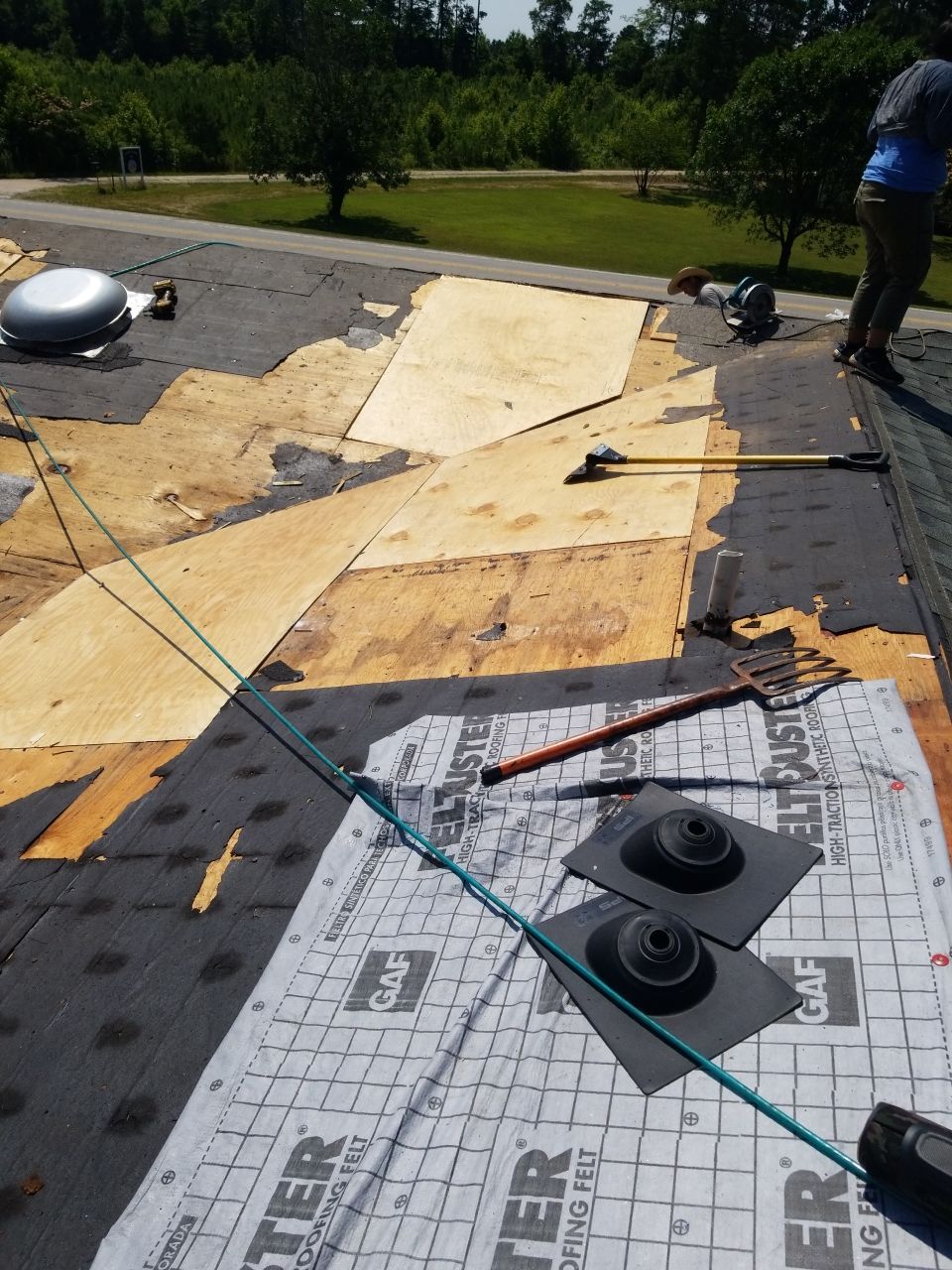 Re-roof by American Roofing NC