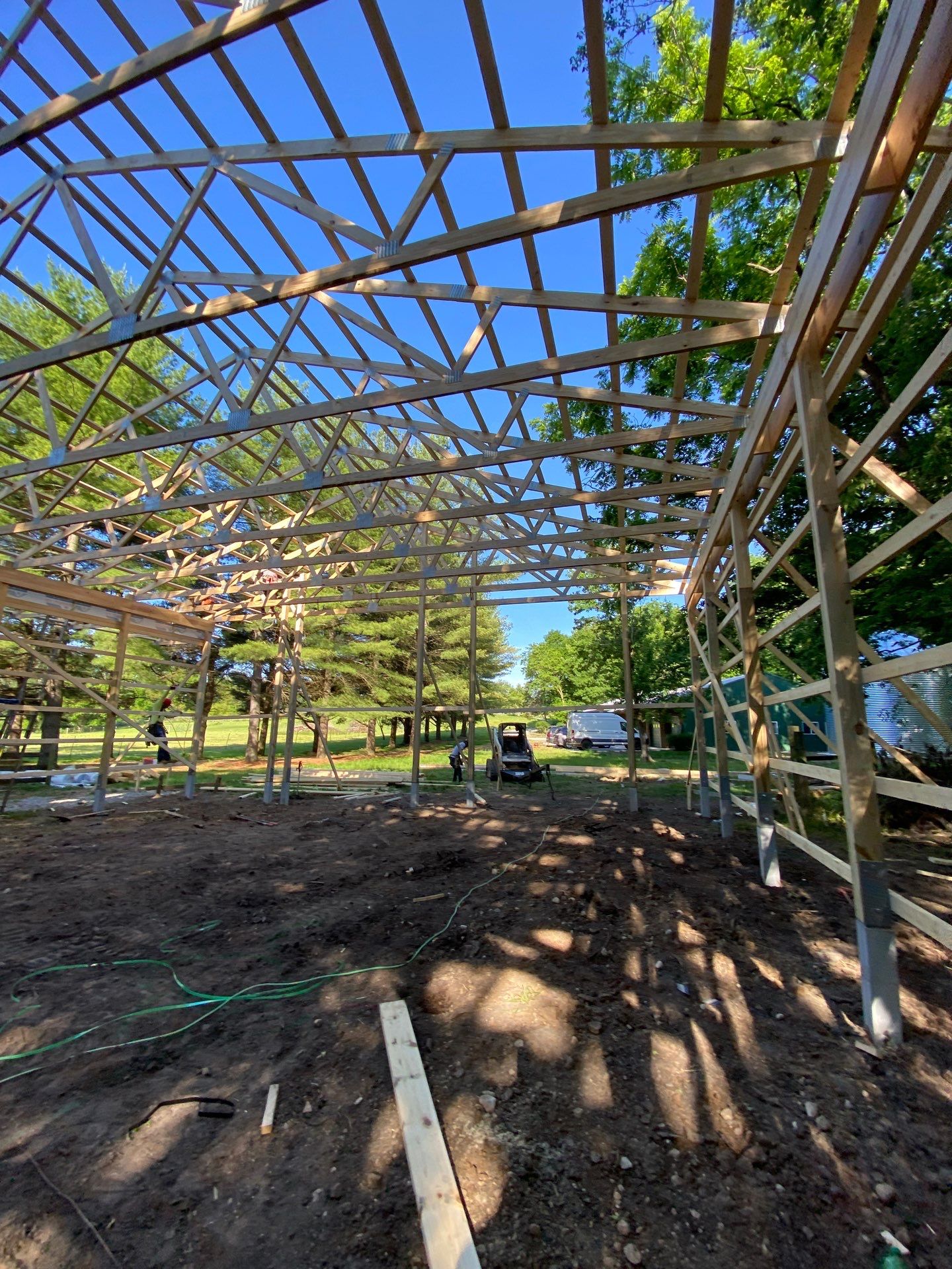 40'x50'x16' Pole Barn Project by The Barn Builders