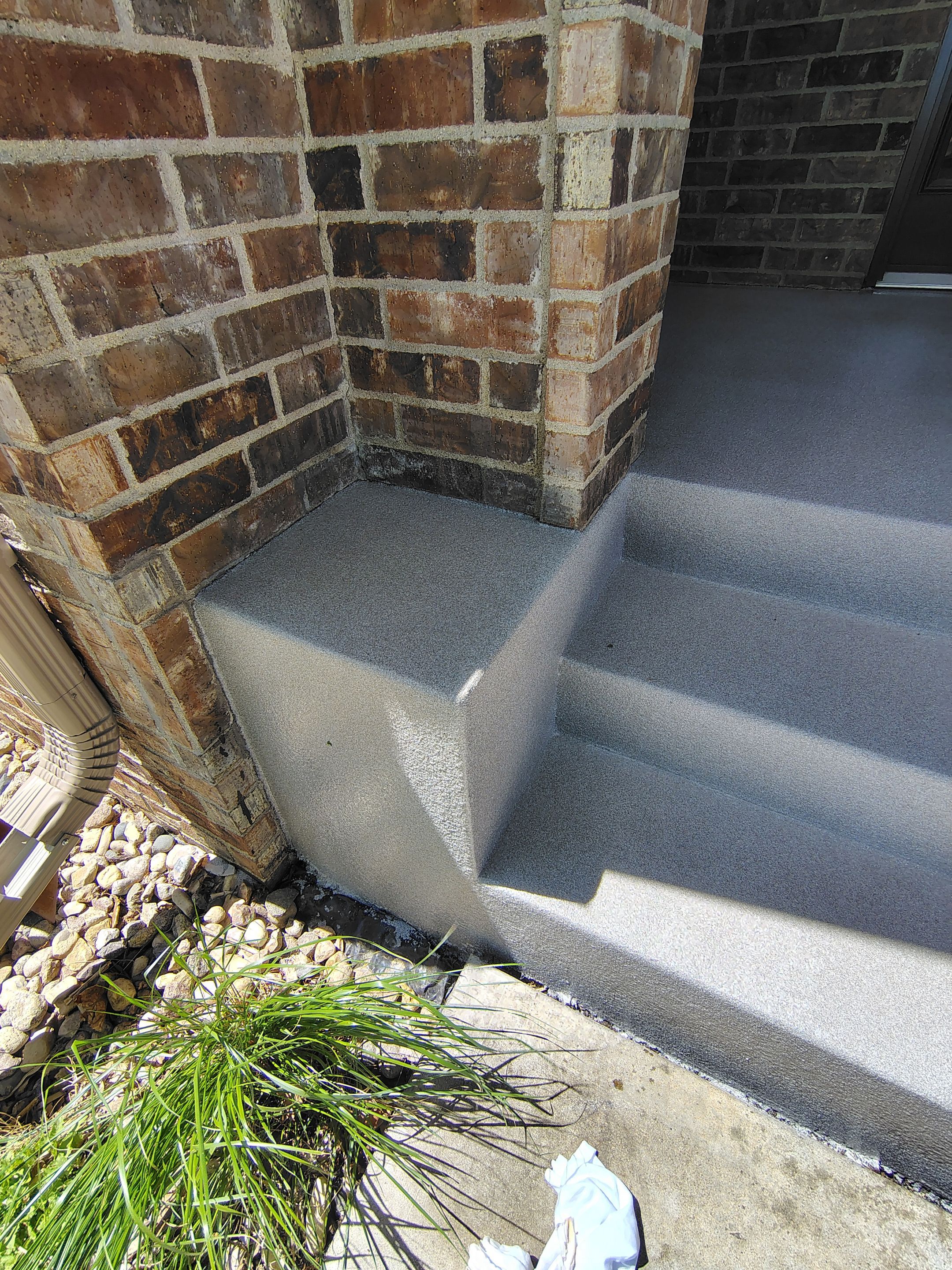 Front Porch Concrete Coating and Restoration in Harrisburg by Select Painting, Coatings & Garage Cabinets