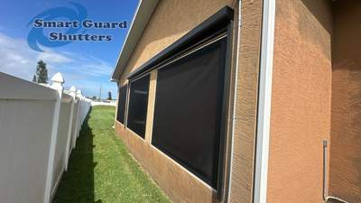 Retractable Screen in Bronze