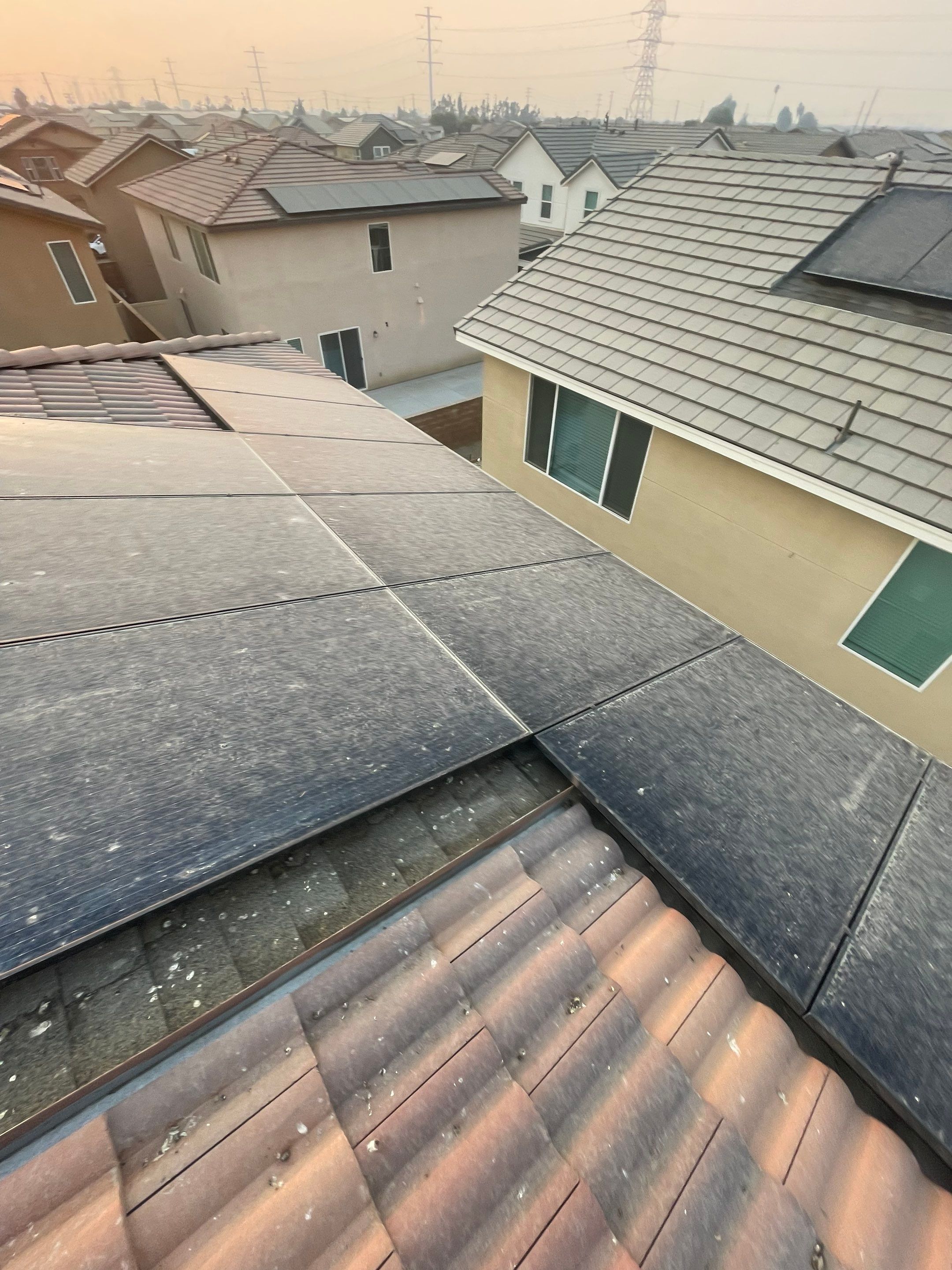 Solar Panel Bird Proofing in Ontario Ca by Palm Coast Solar Cleaning