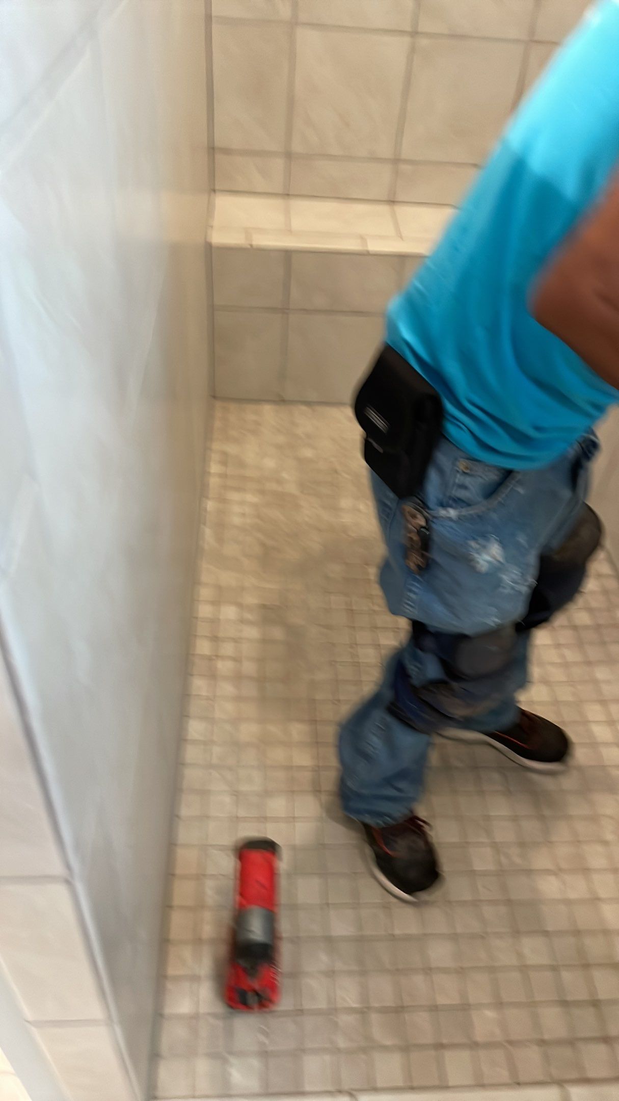 Bathroom Remodel using Decorative Tile by Footprints Floors of Coastal Carolina