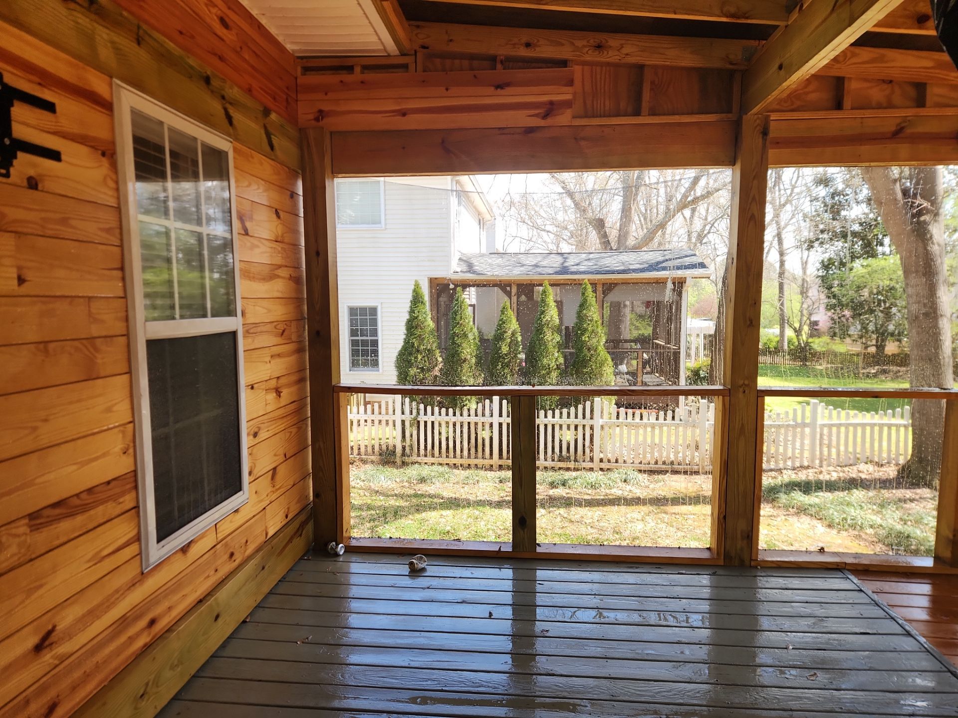 Screened Porch using Wood Sealant by DuraSeal