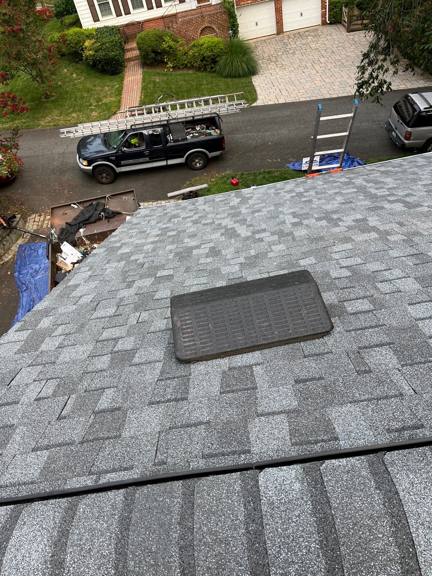 Oakton: Residential Roof Replacement with CertainTeed Landmark Designer Shingles in Pewter by RM Banning, Inc.