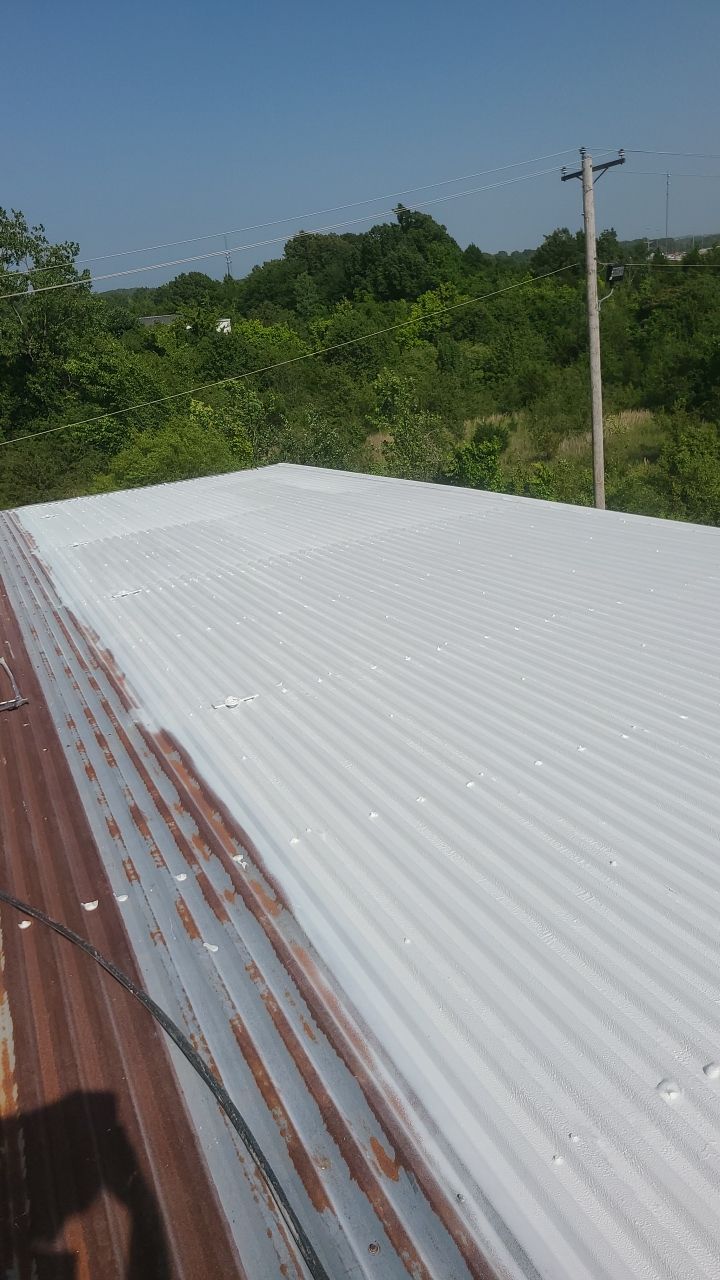 Commercial Metal Restoration System using Aldocoat Coatings by Hostetler Roofing