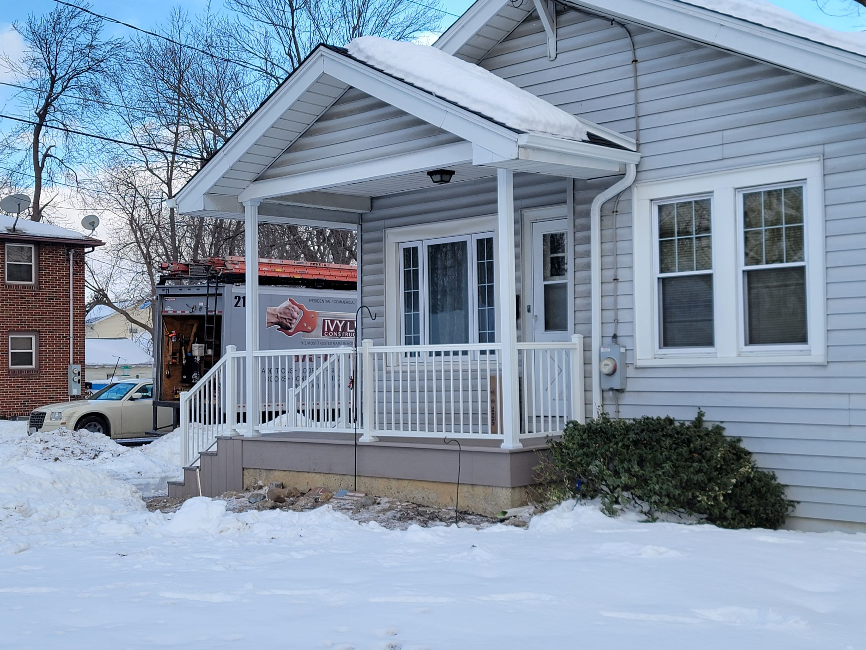 Porch and Entry Door by Ivy Lea Construction