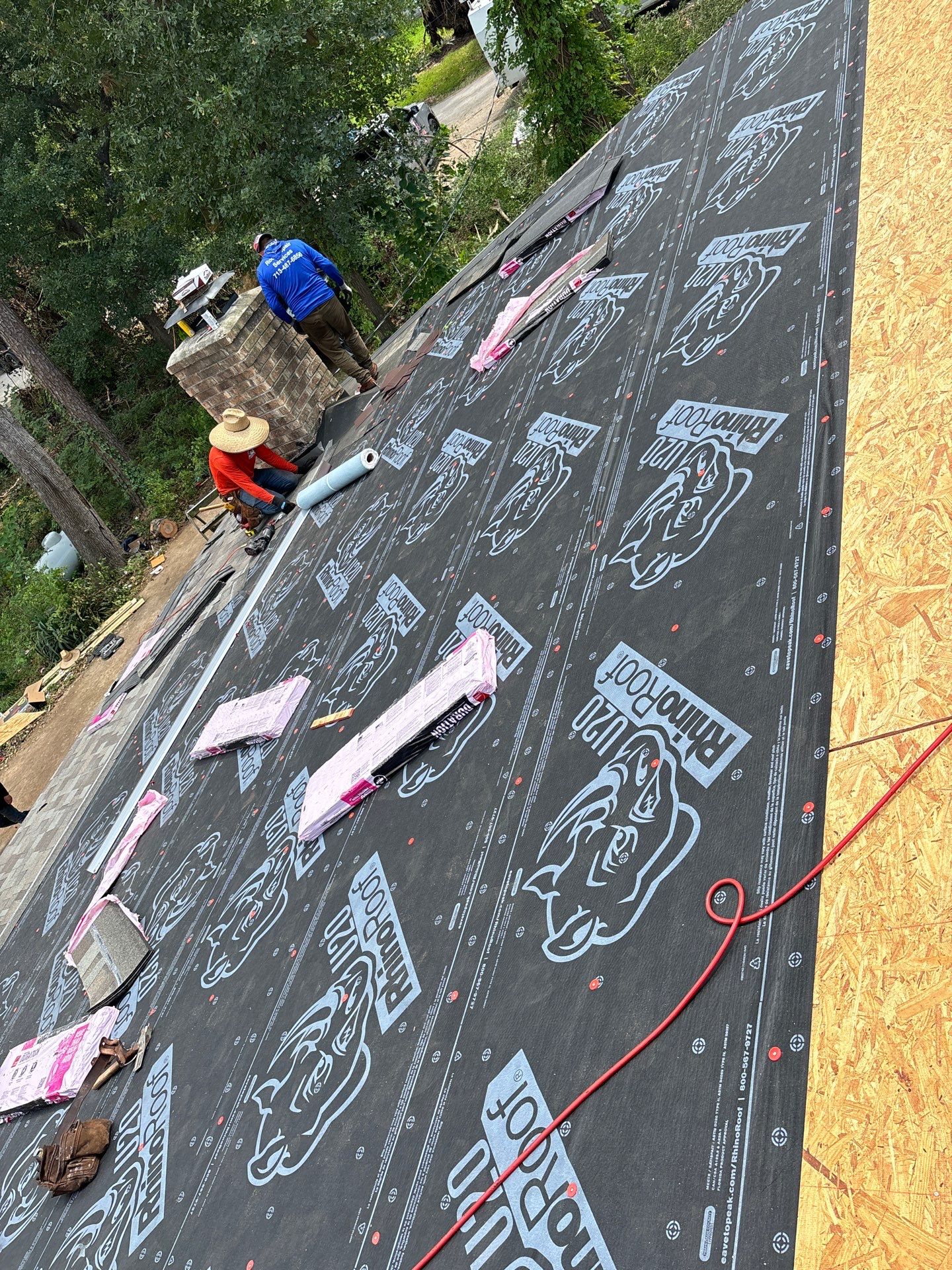 Residential Roofing Installation using Owen's Corning Duration (Lifetime) Shingles by Roof Repair Company