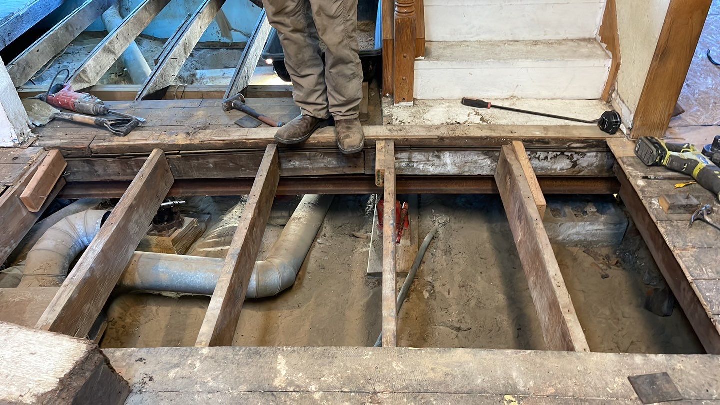Crawl Space Structural Carpentry: Floor Joist, Beams, & Supports by Toledo Basement Repair 