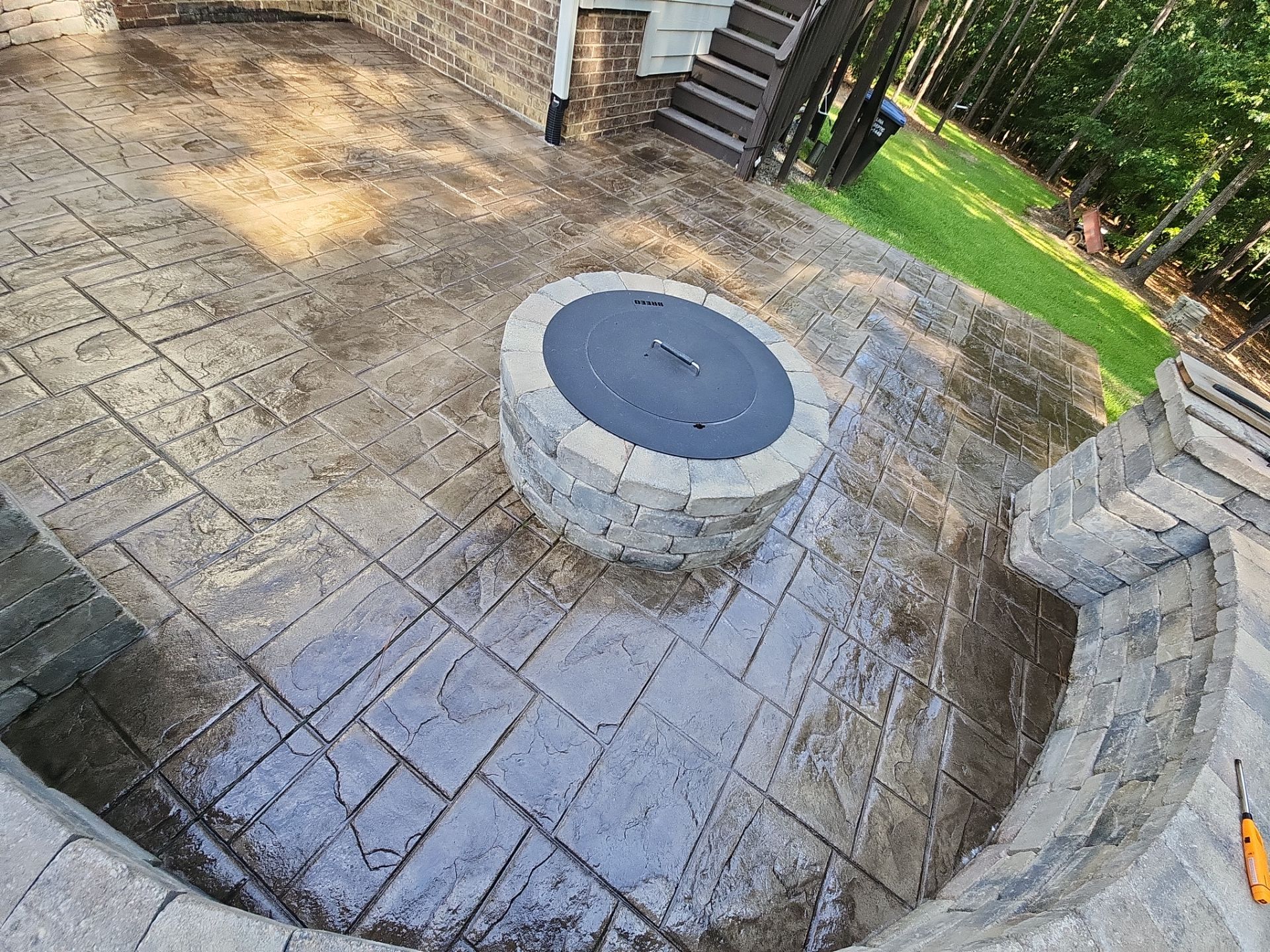 paver patio using Concrete Sealant by DuraSeal