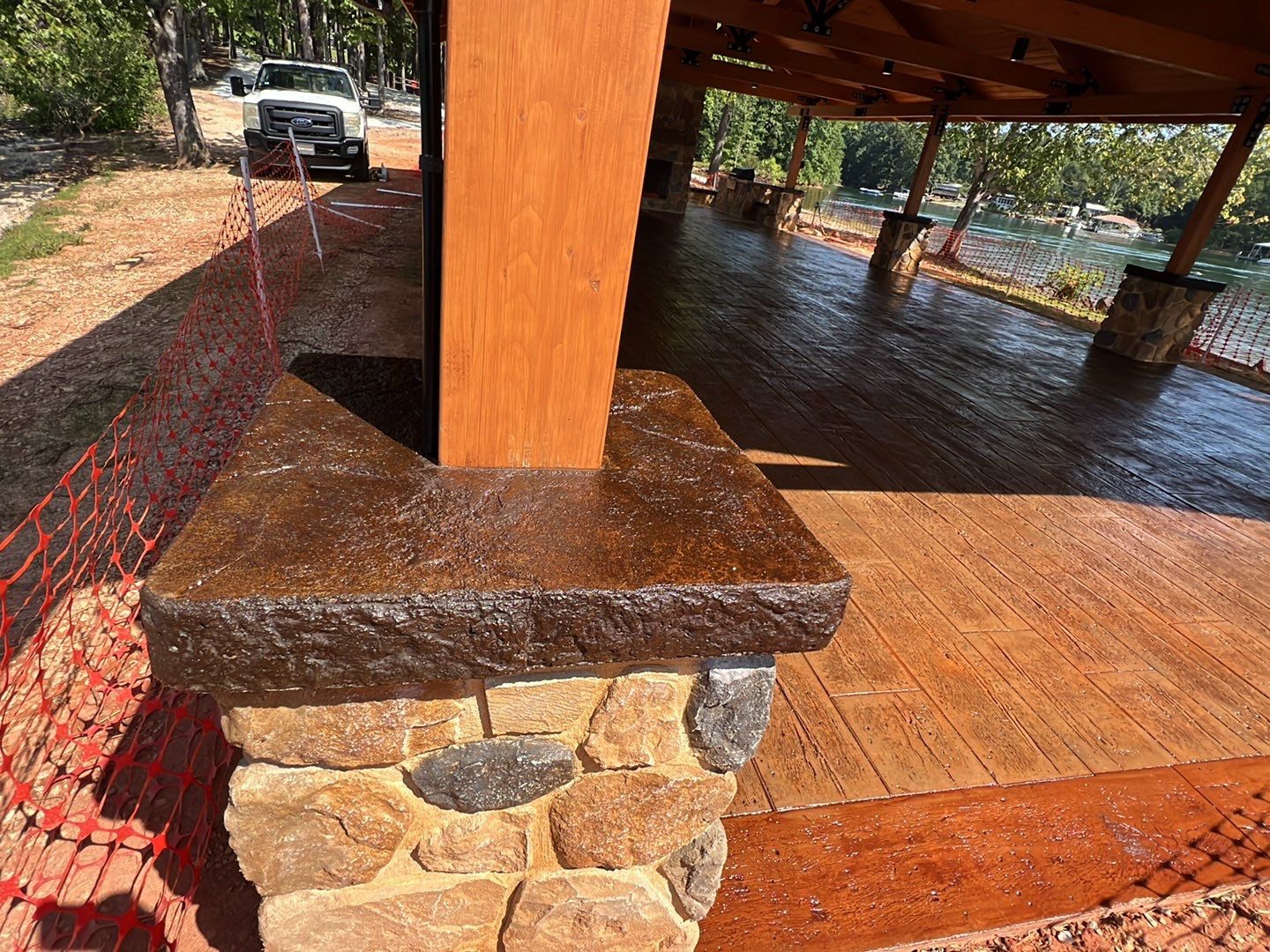 Stamped Concrete Pavilion Slab by Xtreme Concrete Services