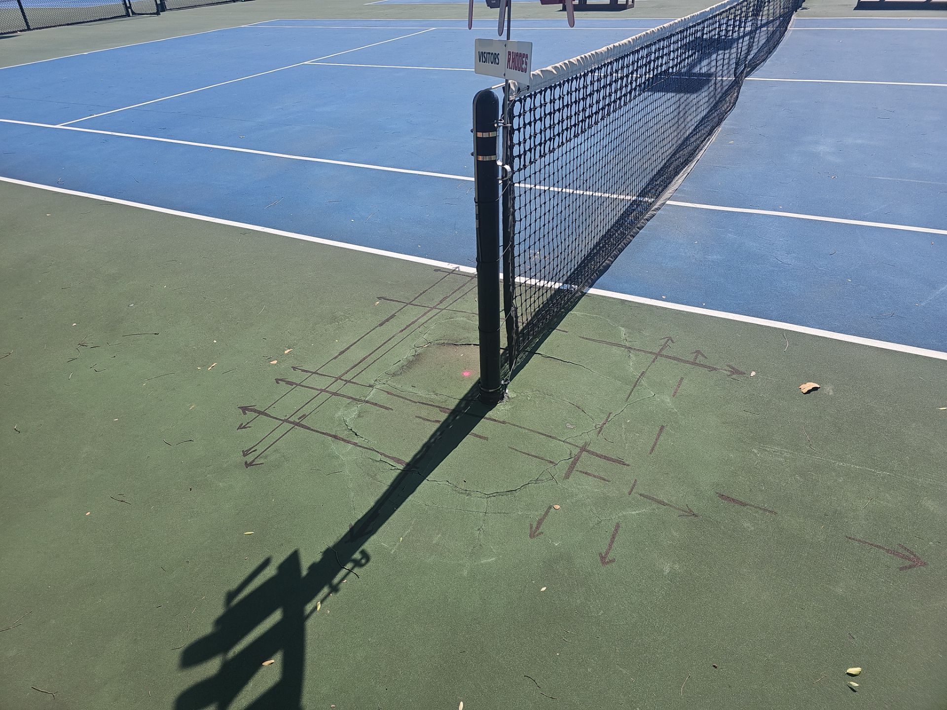 Concrete Assessment Project for Tennis Courts by Alsip Locating Service, LLC
