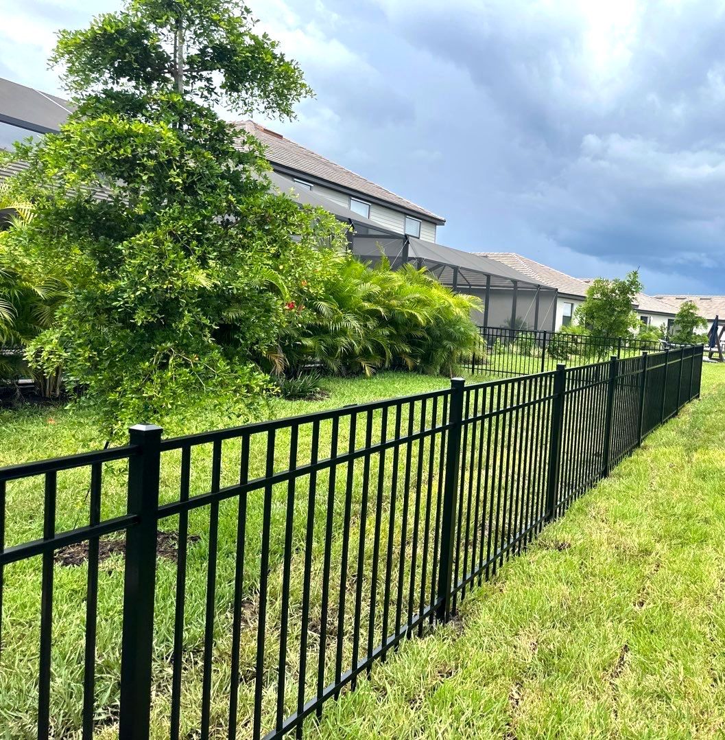 Aluminum Fence Installation using 3 Rail Aluminum Fence by Asap fence and gates, LLC