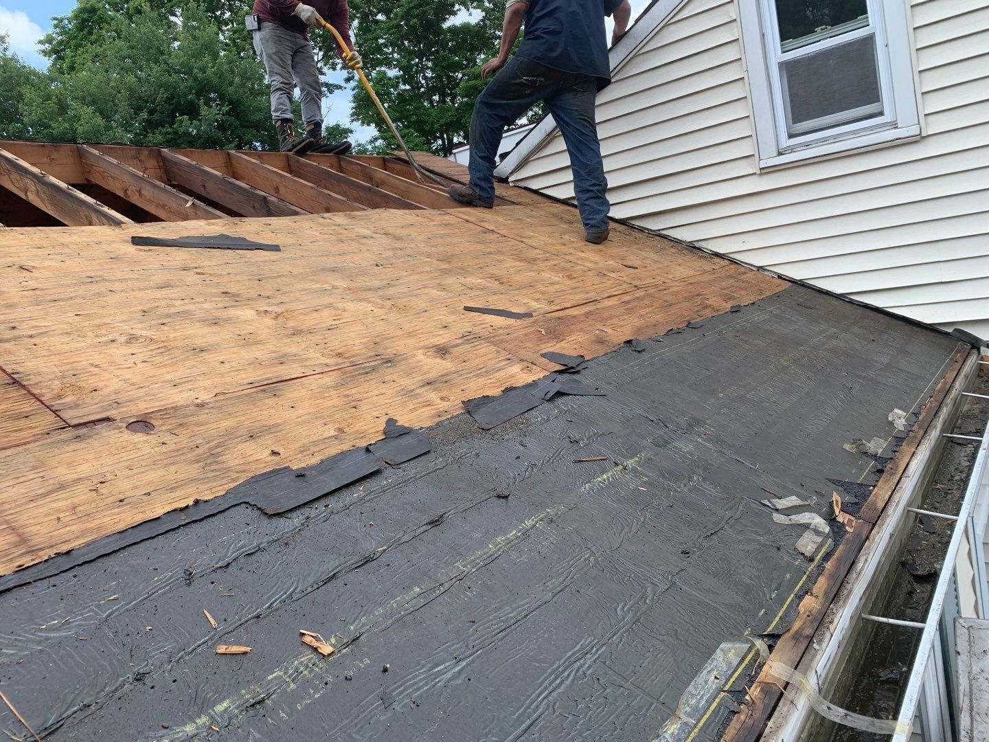 Residential Roofing Installation using Owens Corning Duration Driftwood by A Plus Exterior