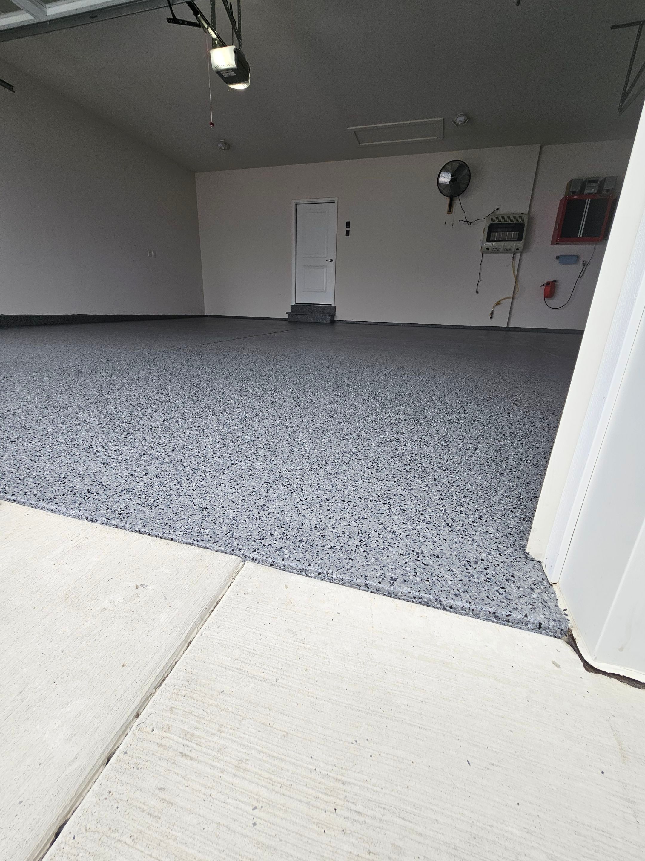 Nightfall Flake Garage Floor  by Level 10 Coatings