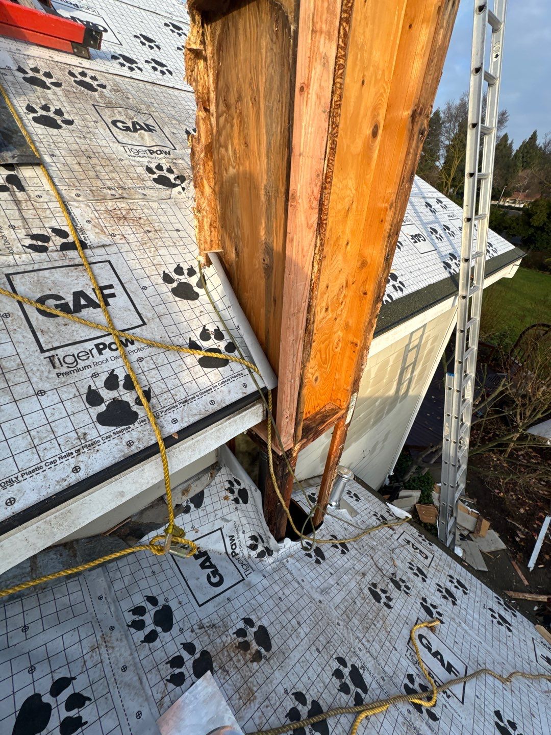 New shingles and gutters using GAF Timberline HDZ shingles and aluminum gutter by Straight Edge Roofing Inc