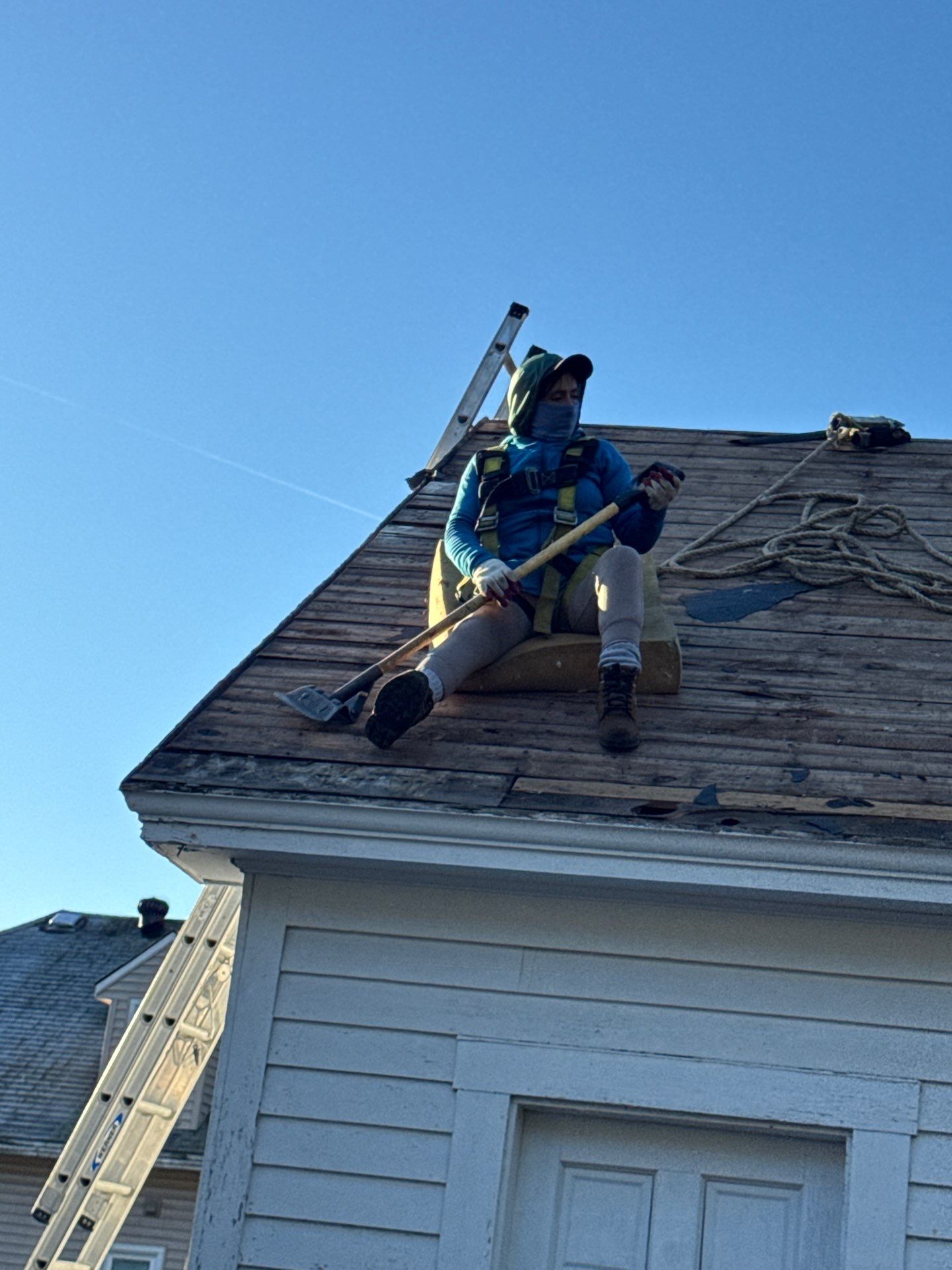 Garage Roof Replacement & Fascia Trim Upgrade | Lowell, MA by Mighty Dog Roofing of Greater Middlesex County