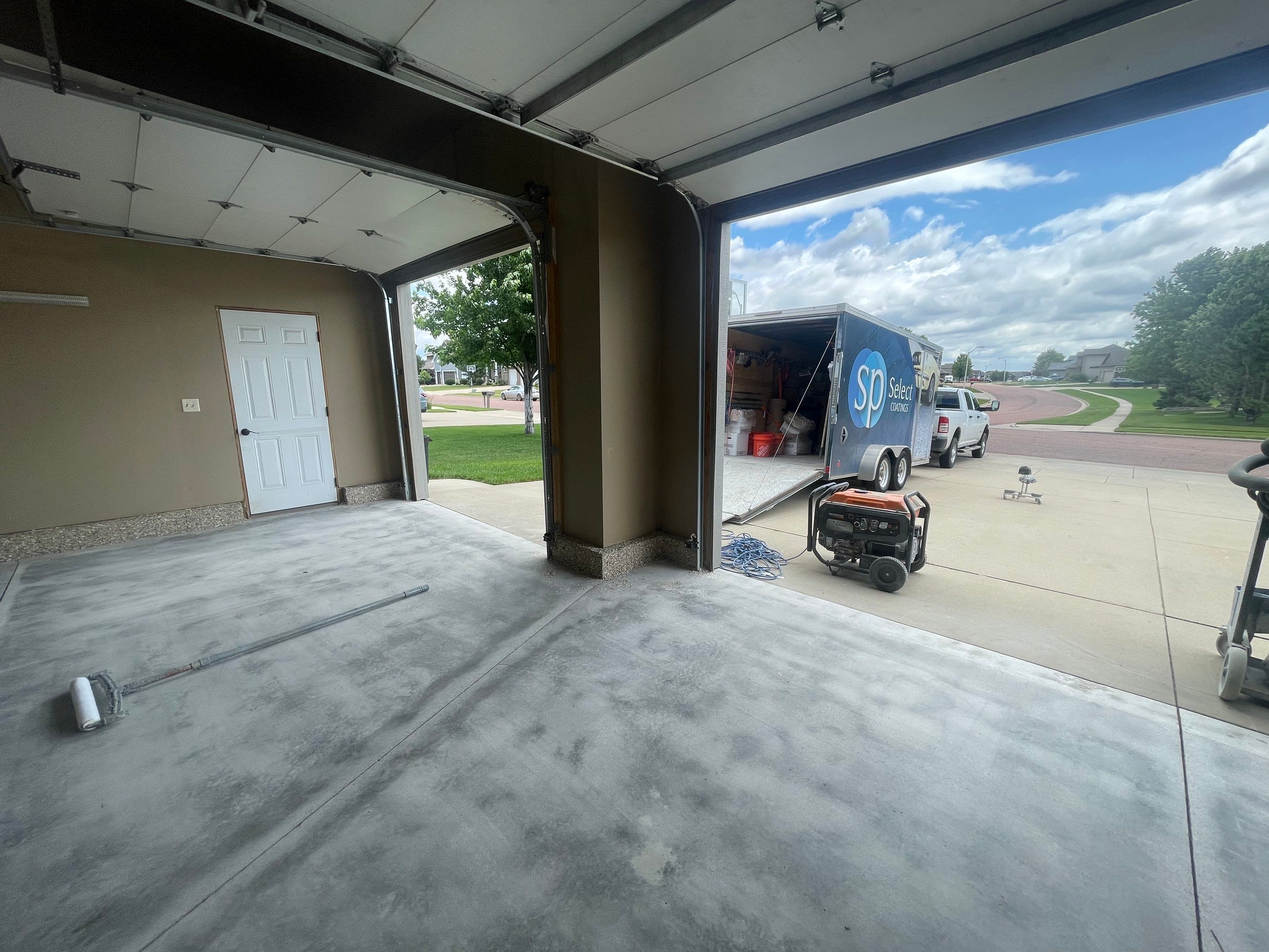 Garage Floor Coating in Tea, South Dakota by Select Painting, Coatings & Garage Cabinets