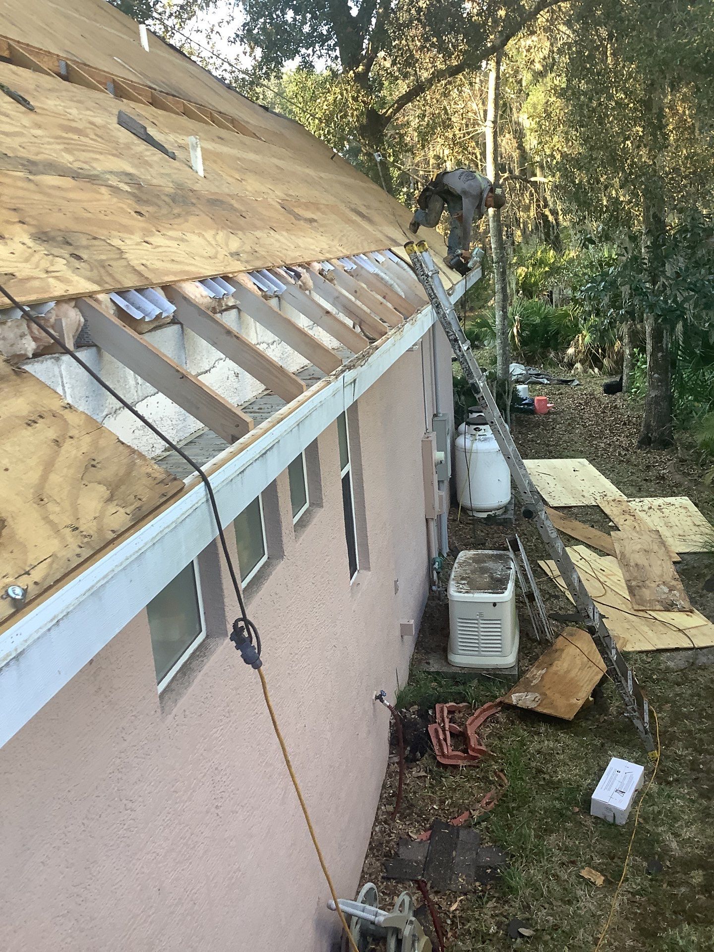 Full Residential Roof Replacement and Re-Decking in Flagler Beach by Trinity Restoration and Roofing LLC