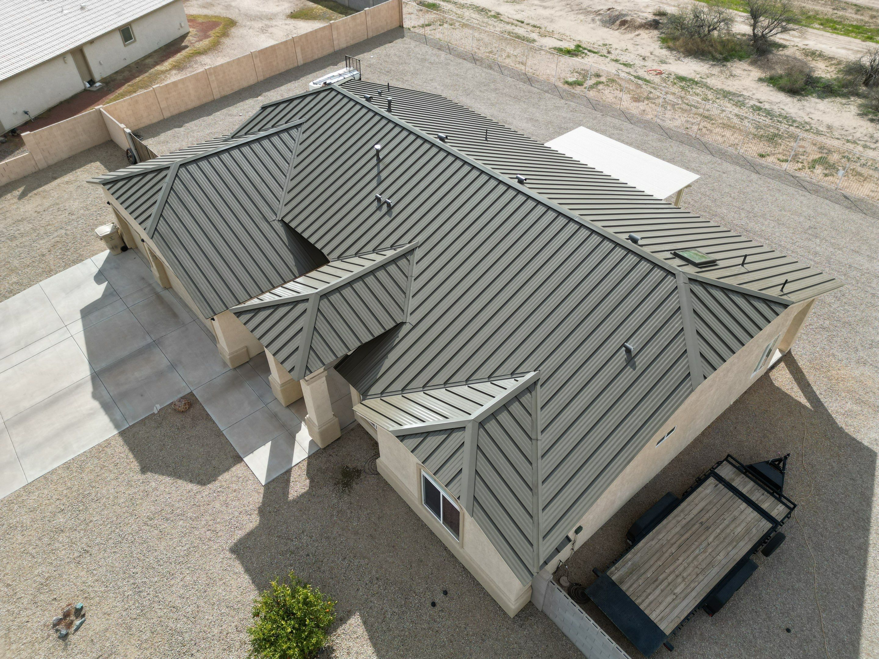 Khaki Gray Standing Seam by Reimagine Roofing