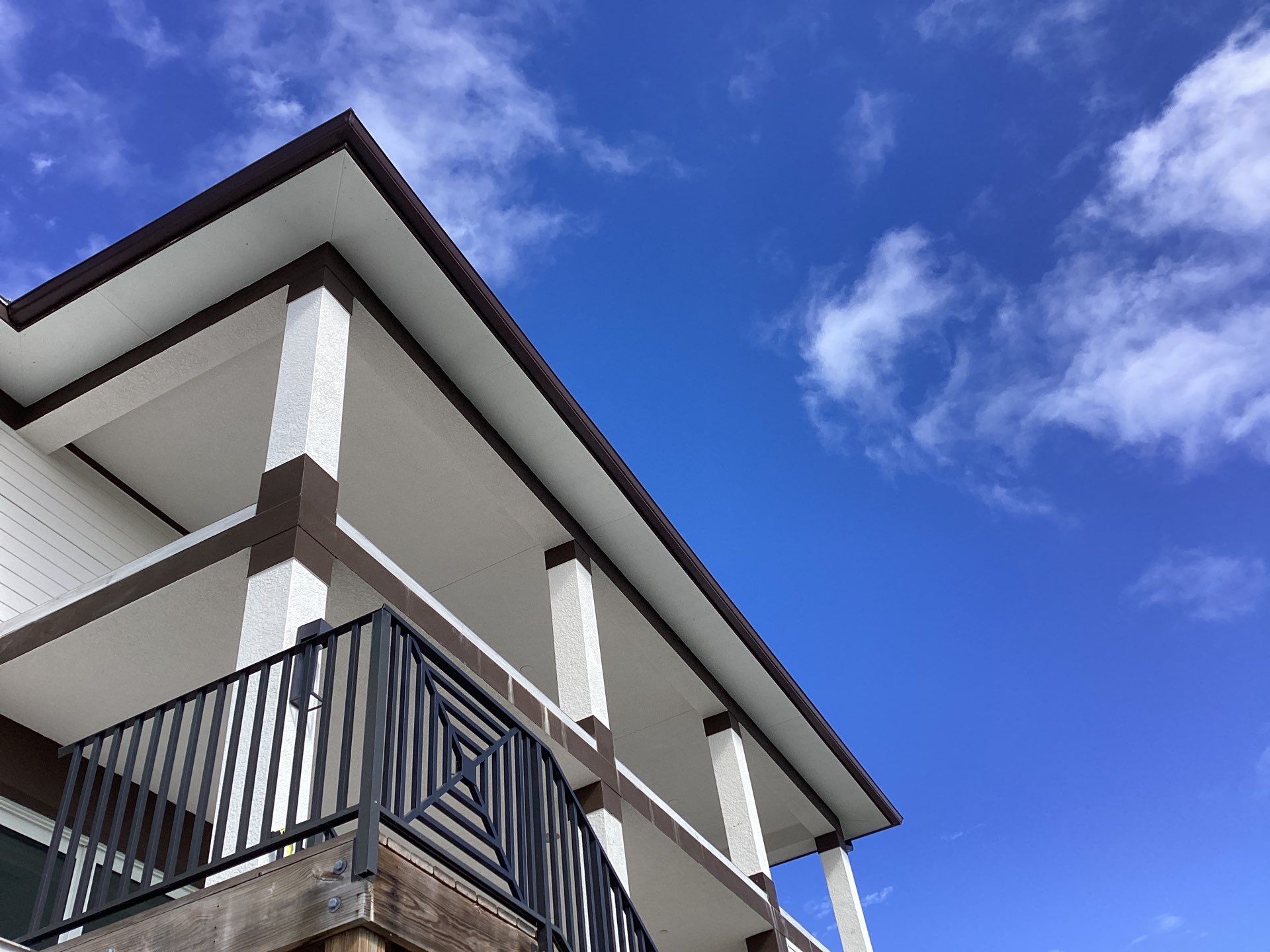 Brown Gutter Installation in Sanibel FL by Gutter Professors