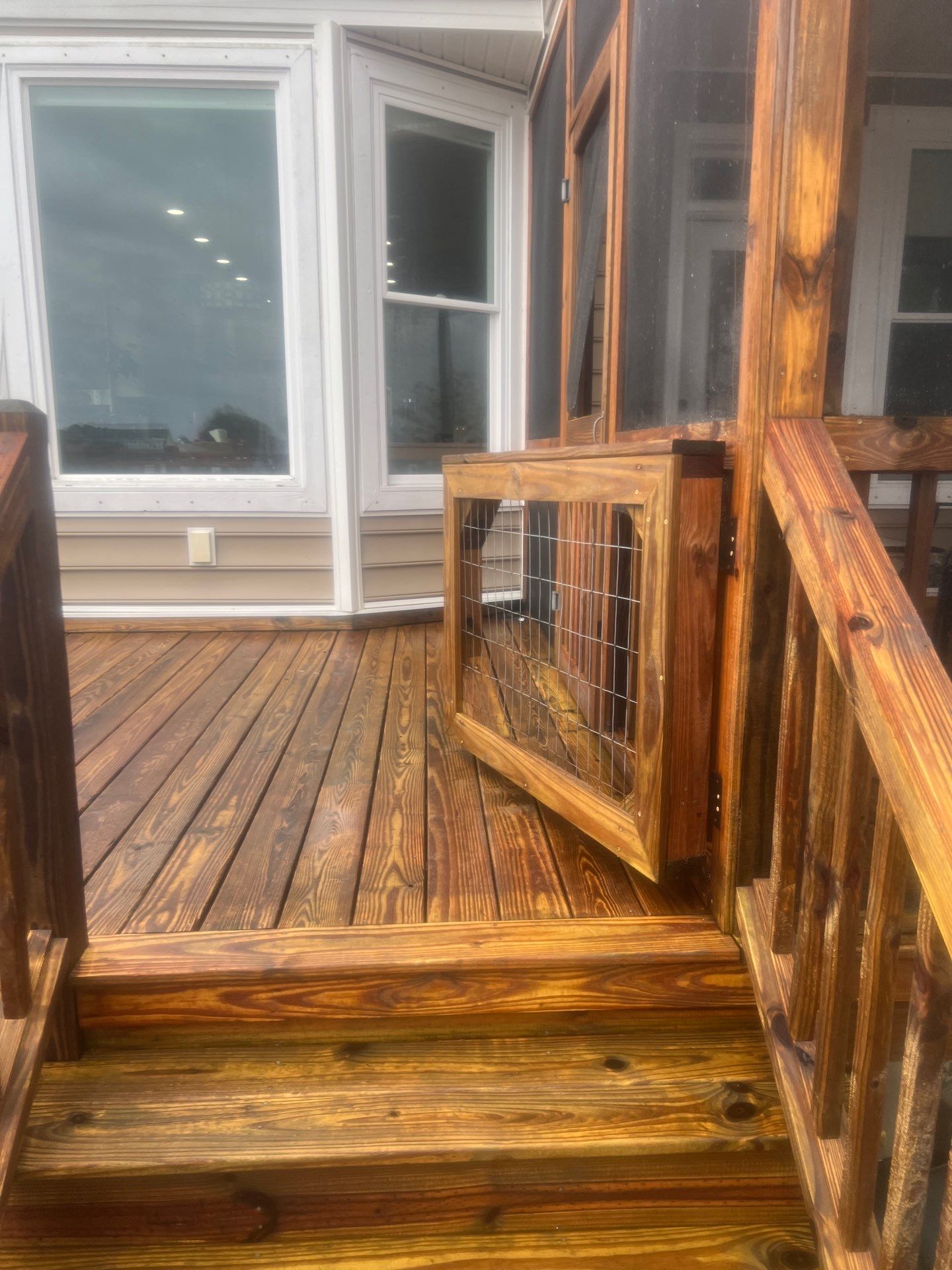Weathered Deck and Screened Porch using Wood Sealant by DuraSeal