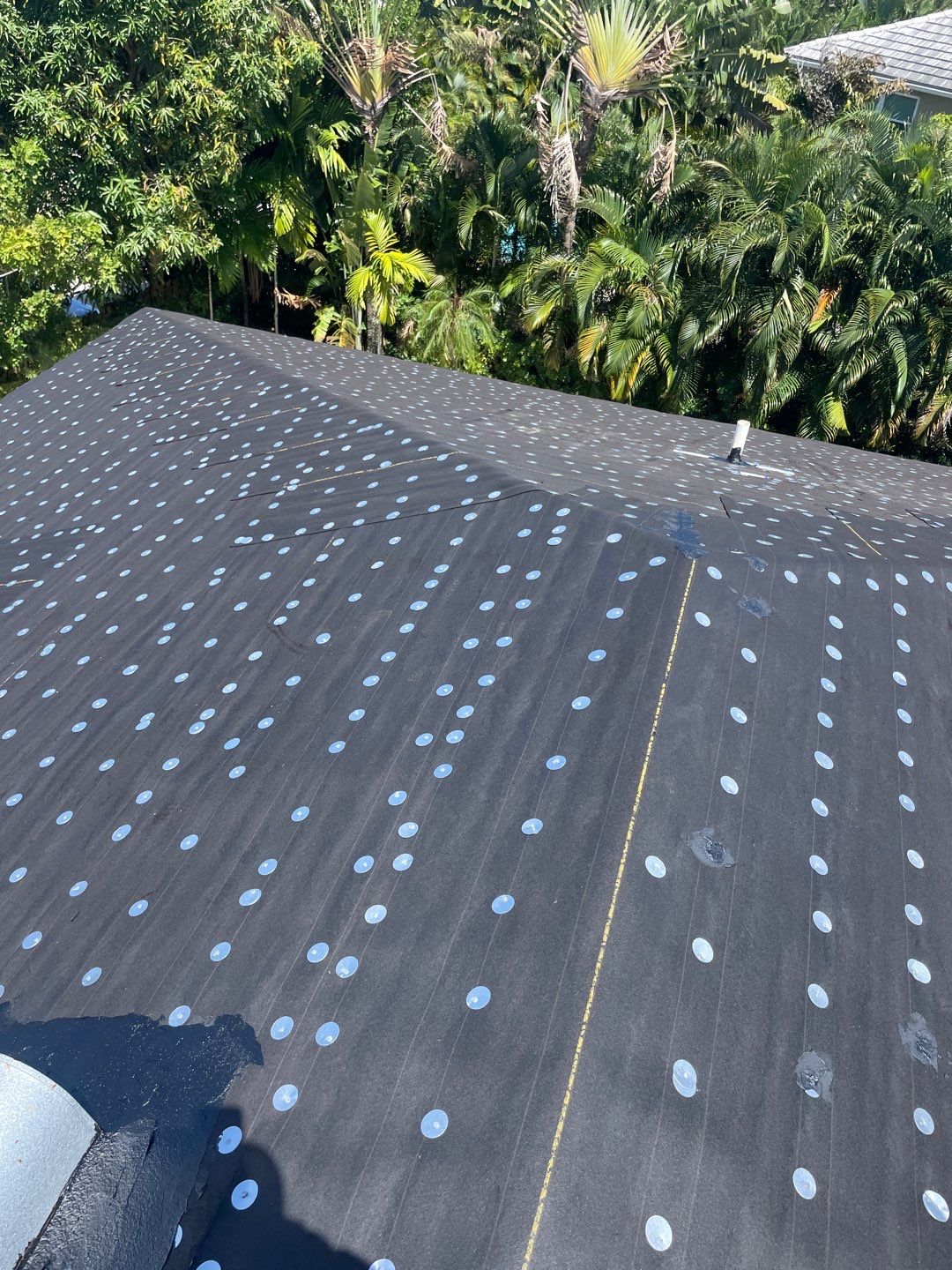 Residential Roofing Installation using 1" Nail strip metal roof by BLUES BROTHERS ROOFING
