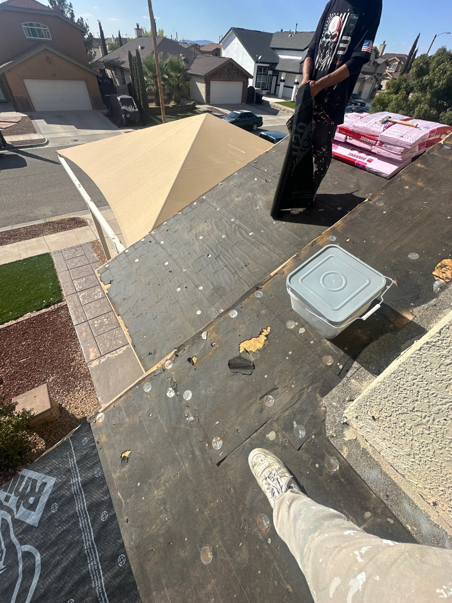 Shingle roof restoration by SPF Services 