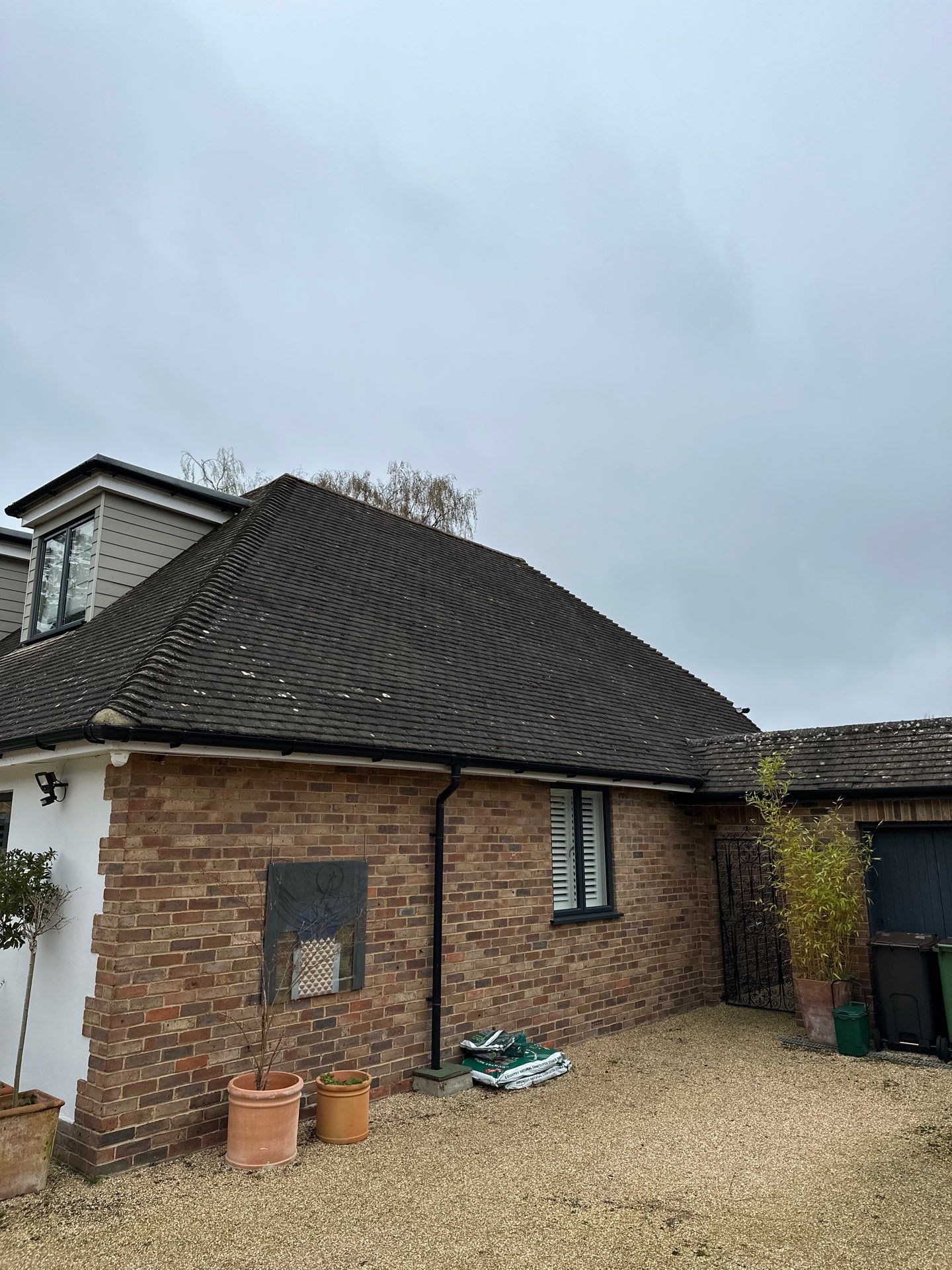 Roof Clean  - Moss Removal - Gutter Clean using Honda 15lpm Low Pressure Washing Machine by Ges Exterior Cleaning ltd