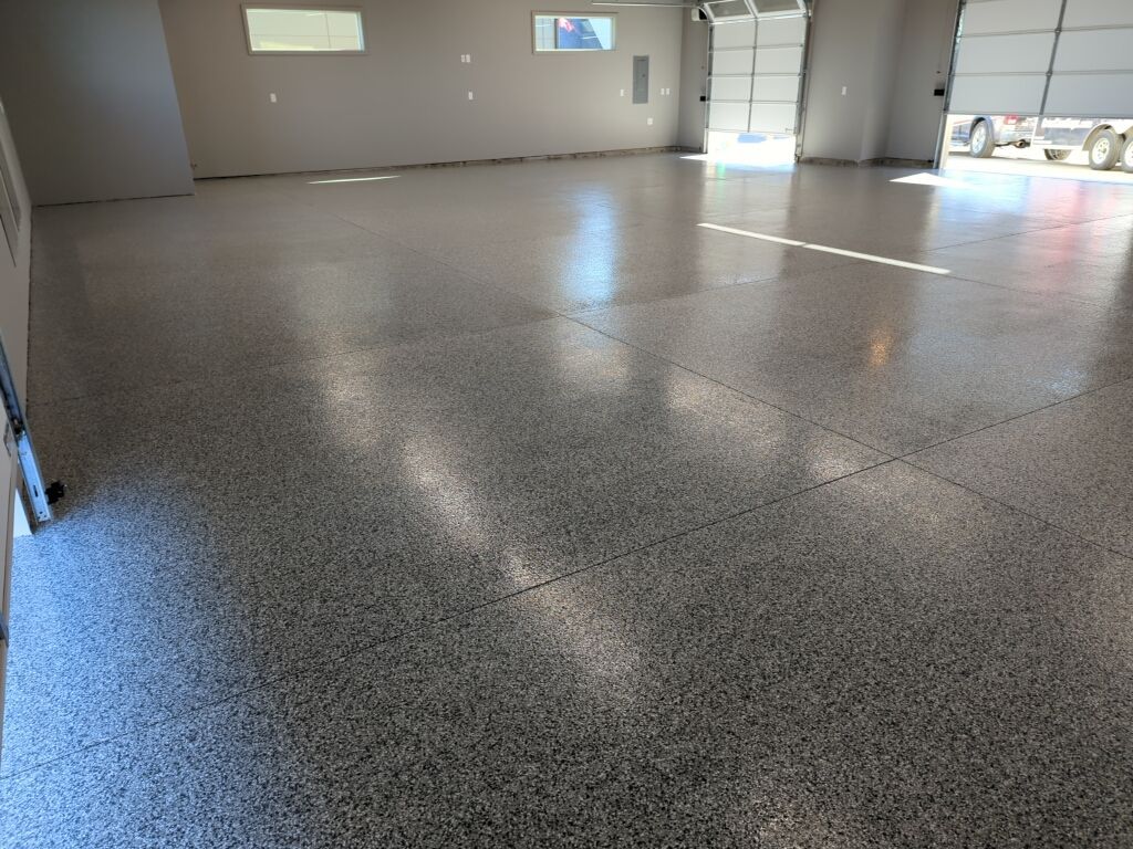 Shop Transformation using Slate Stone by Croc Coatings, LLC