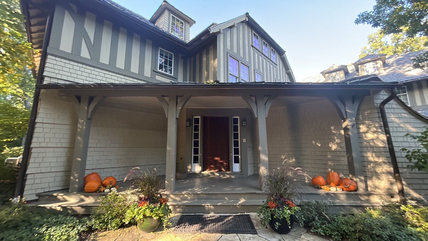 natural stone using Algaecide, soft wash soap by Northern Power Washing LLC.