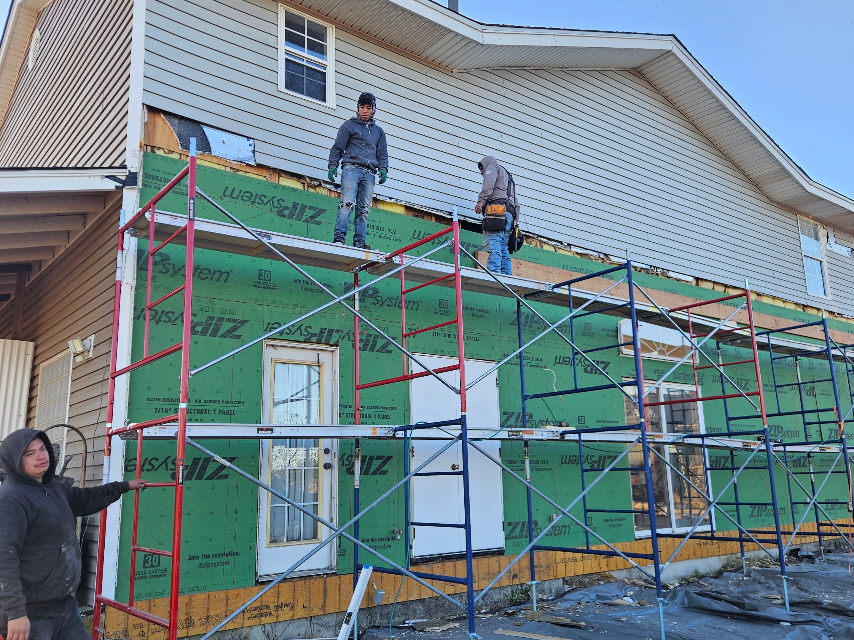 Roof Siding & Window Project in Mustang, OK by Z Construction & Roofing, LLC