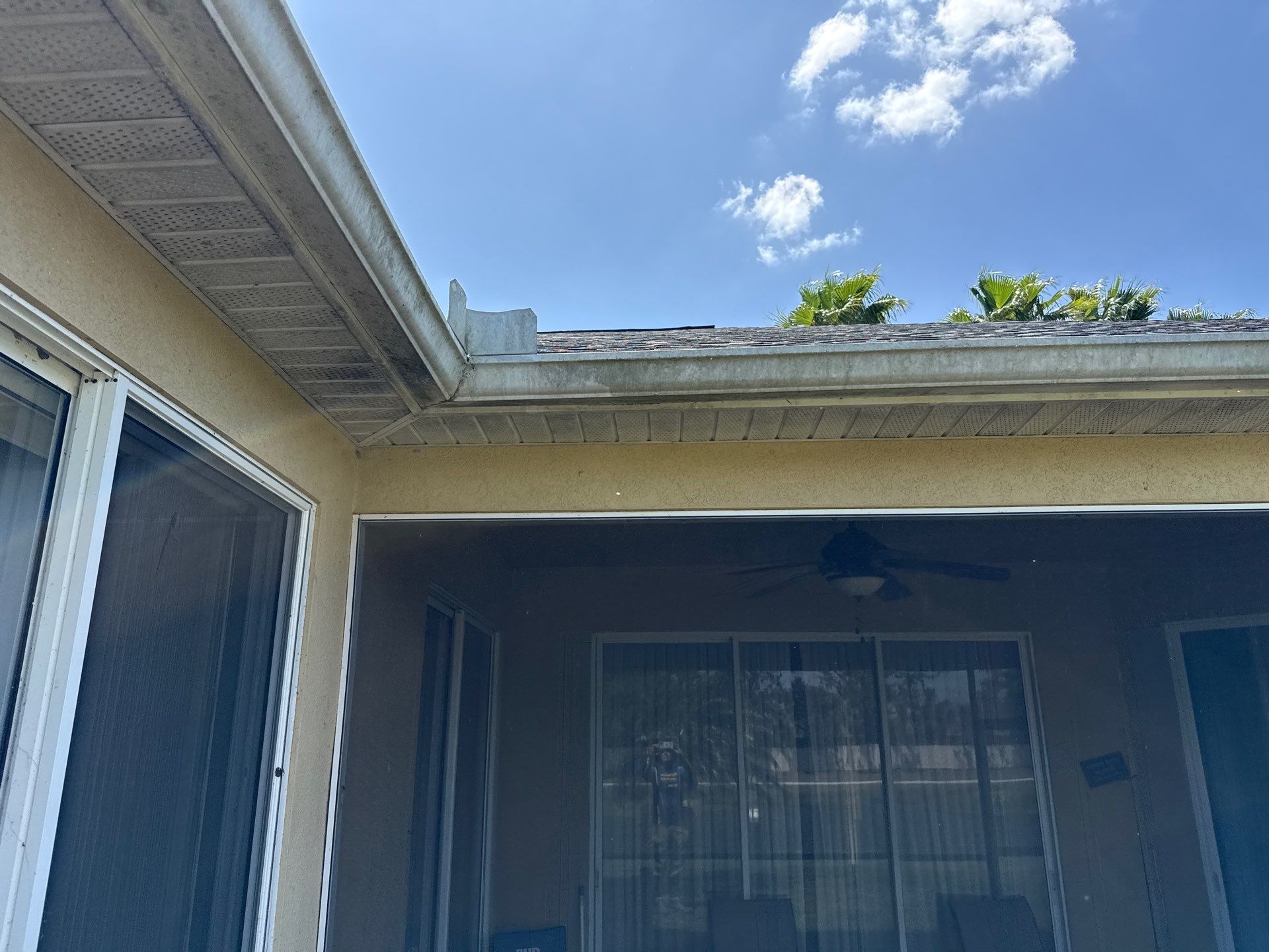 Driveway & Rear Wall Soft Wash | Lexington Community | Parrish, FL | Sunshine AquaWash by Sunshine AquaWash