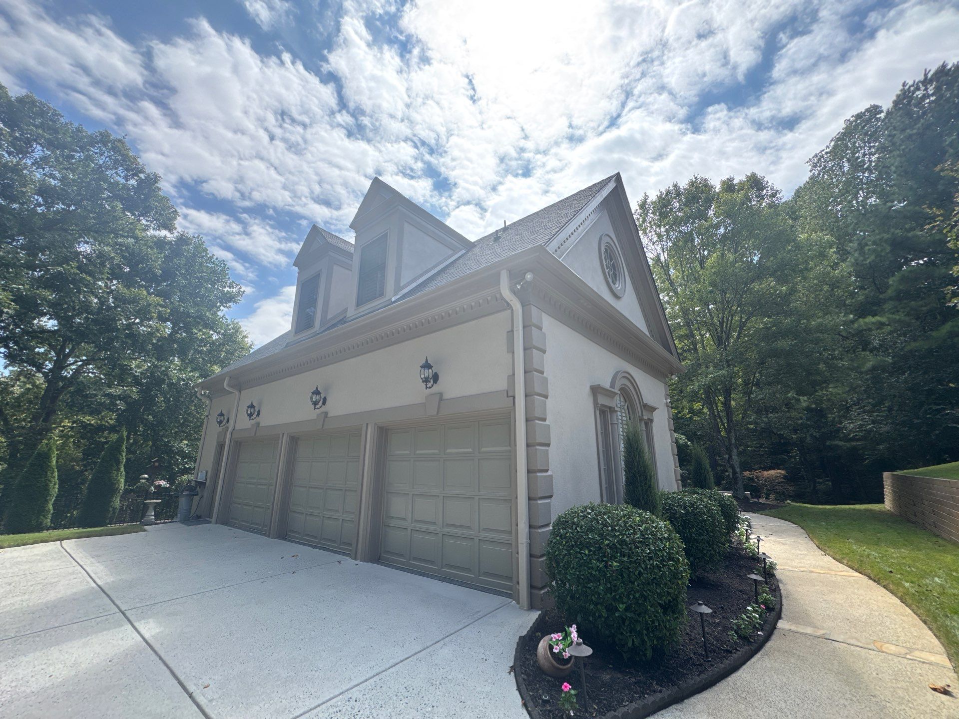 Full Exterior Stucco Painting and Restoration in Roswell Georgia by Swift Home Renovations