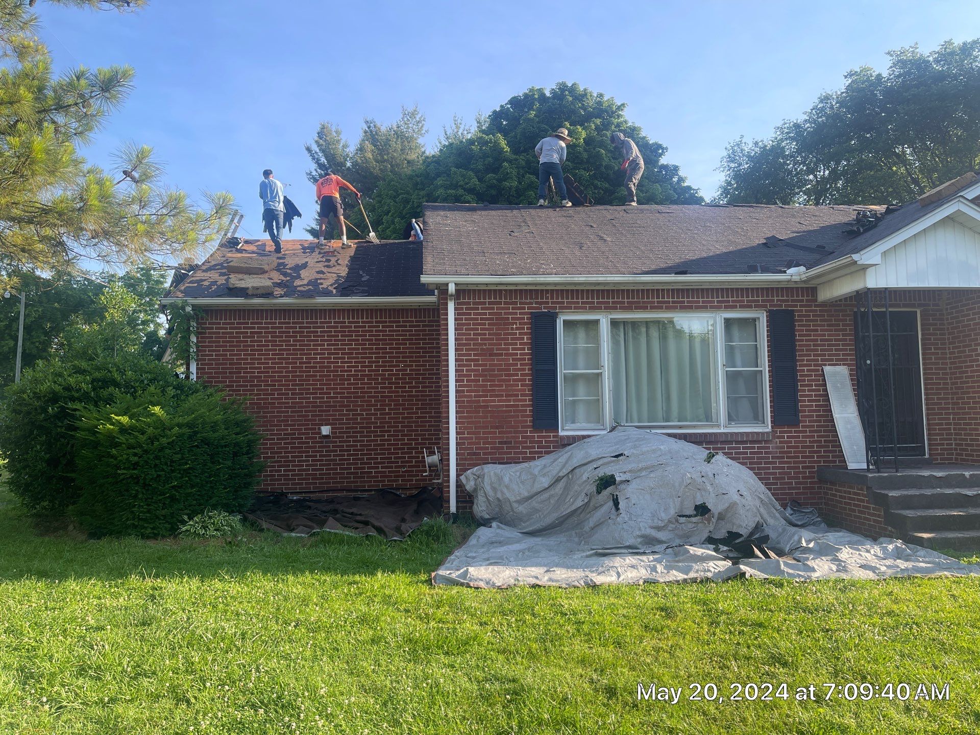 Residential Roofing Installation using GAF Timberline HDZ in Pewter Gray by Undersun Roofing 