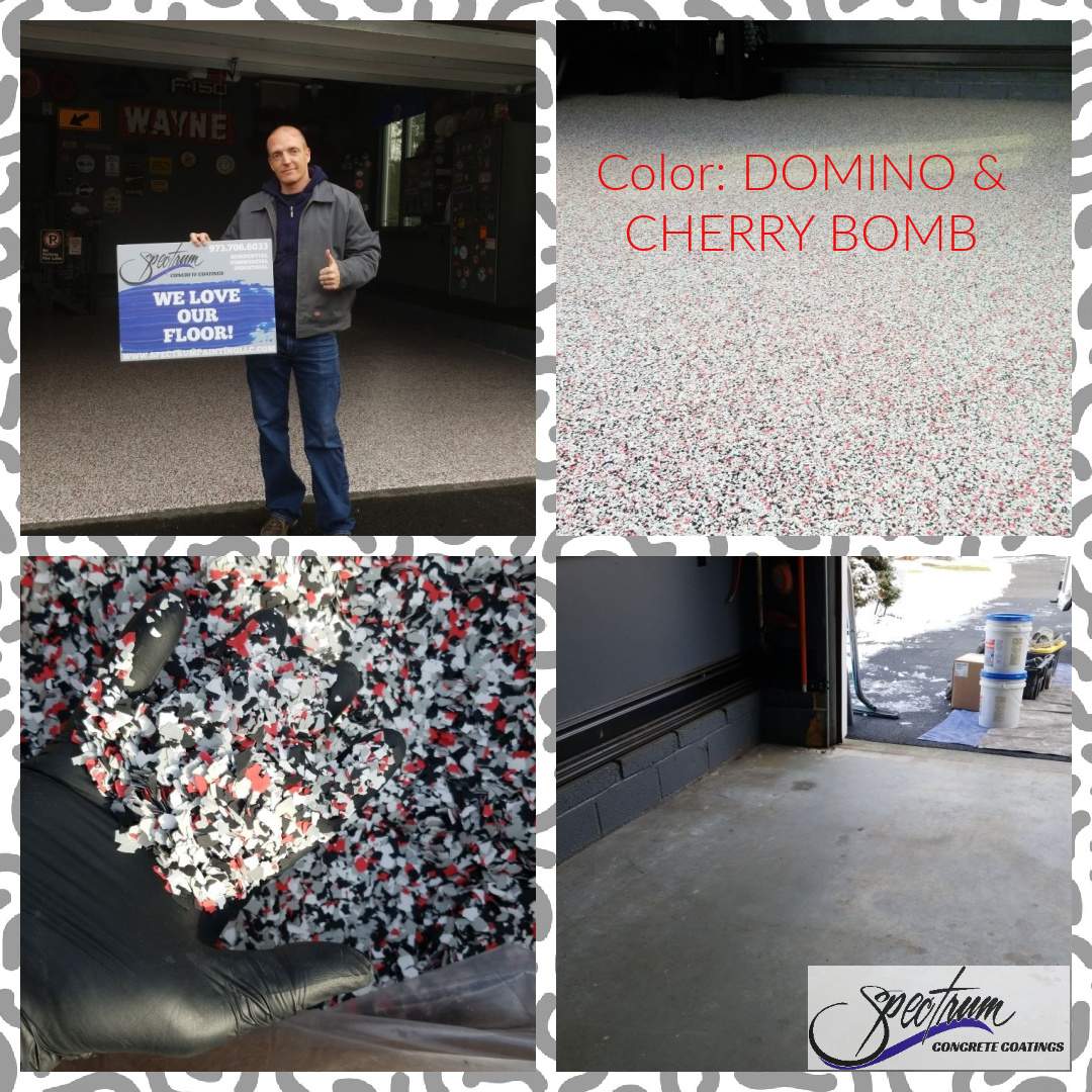Garage in Domino and Cherry Bomb by Spectrum Painting, LLC