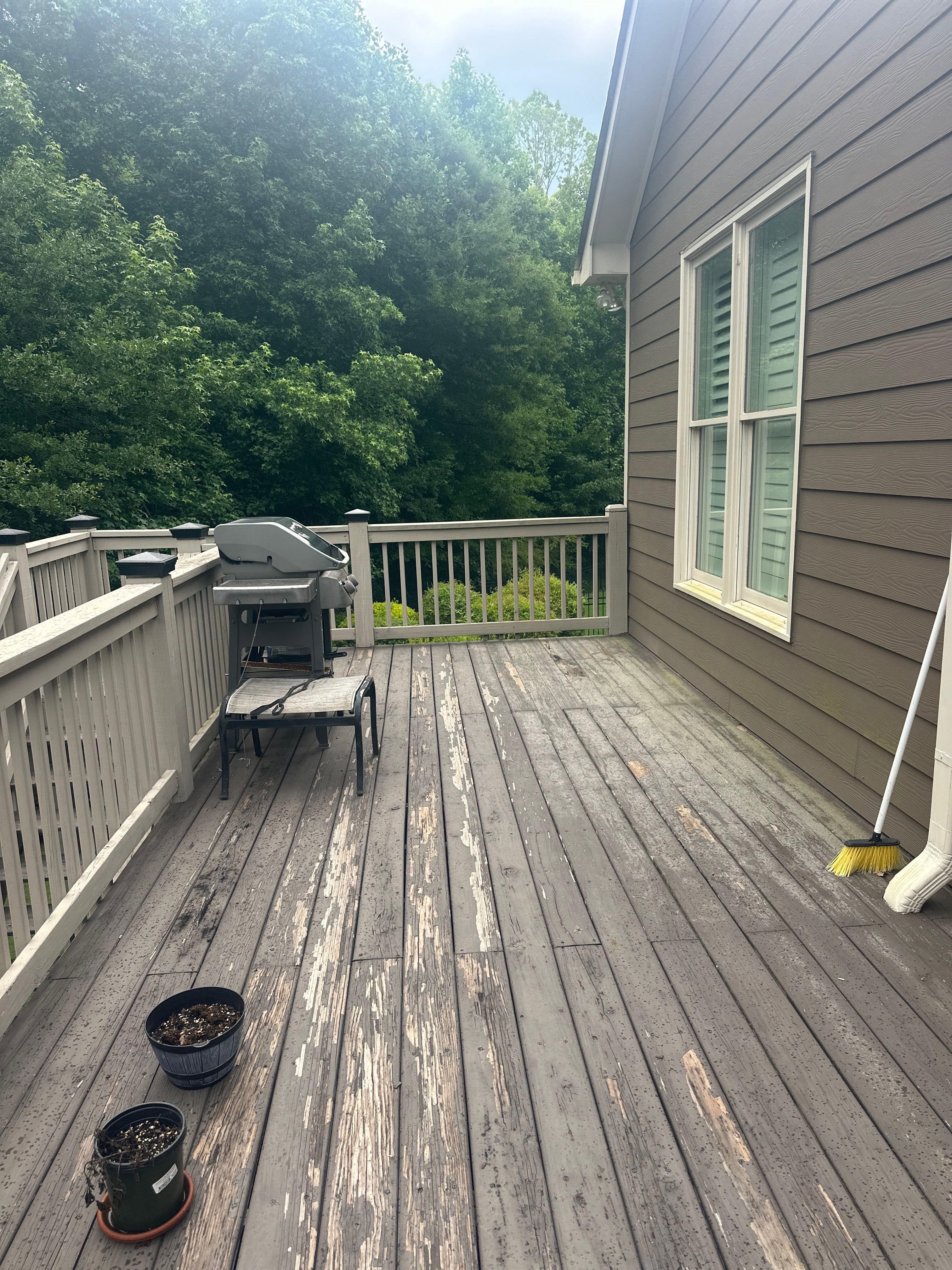 Woodstock, GA Deck Resurface using Trex Enhance Natural Series in the Rocky Harbor Color by Nelson Exteriors 