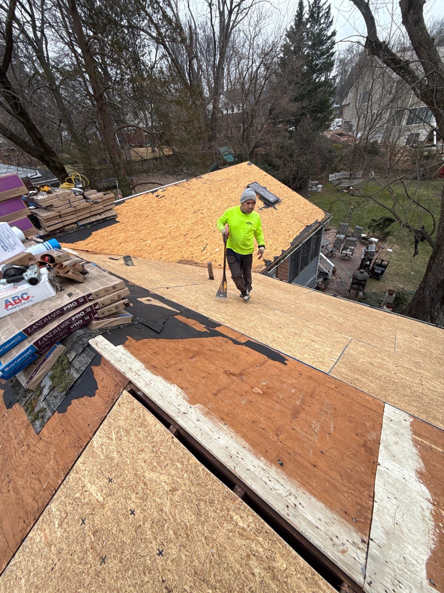 Arlington :Residential Roof Replacement with CertainTeed Landmark Pro in Max Def Red Oak  by RM Banning, Inc.