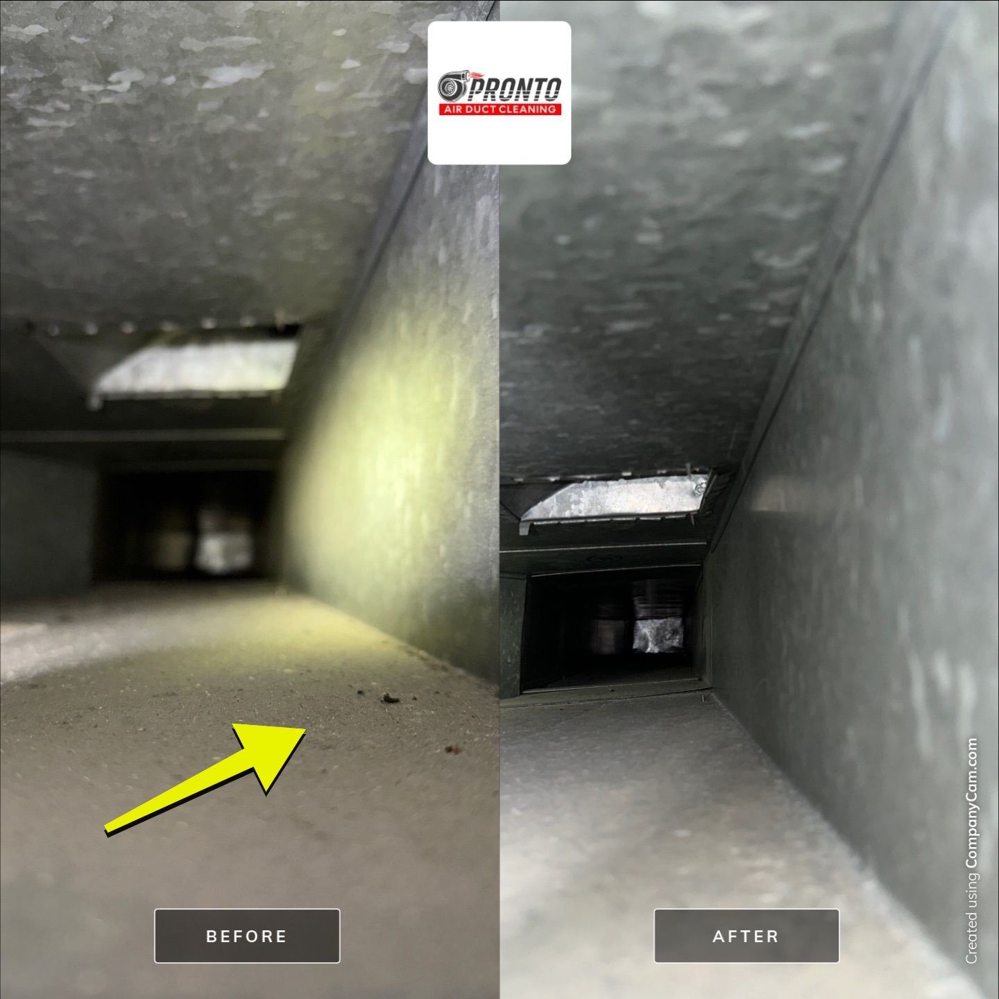Air duct cleaning & Antimicrobial Treatment by Pronto Air Duct Cleaning