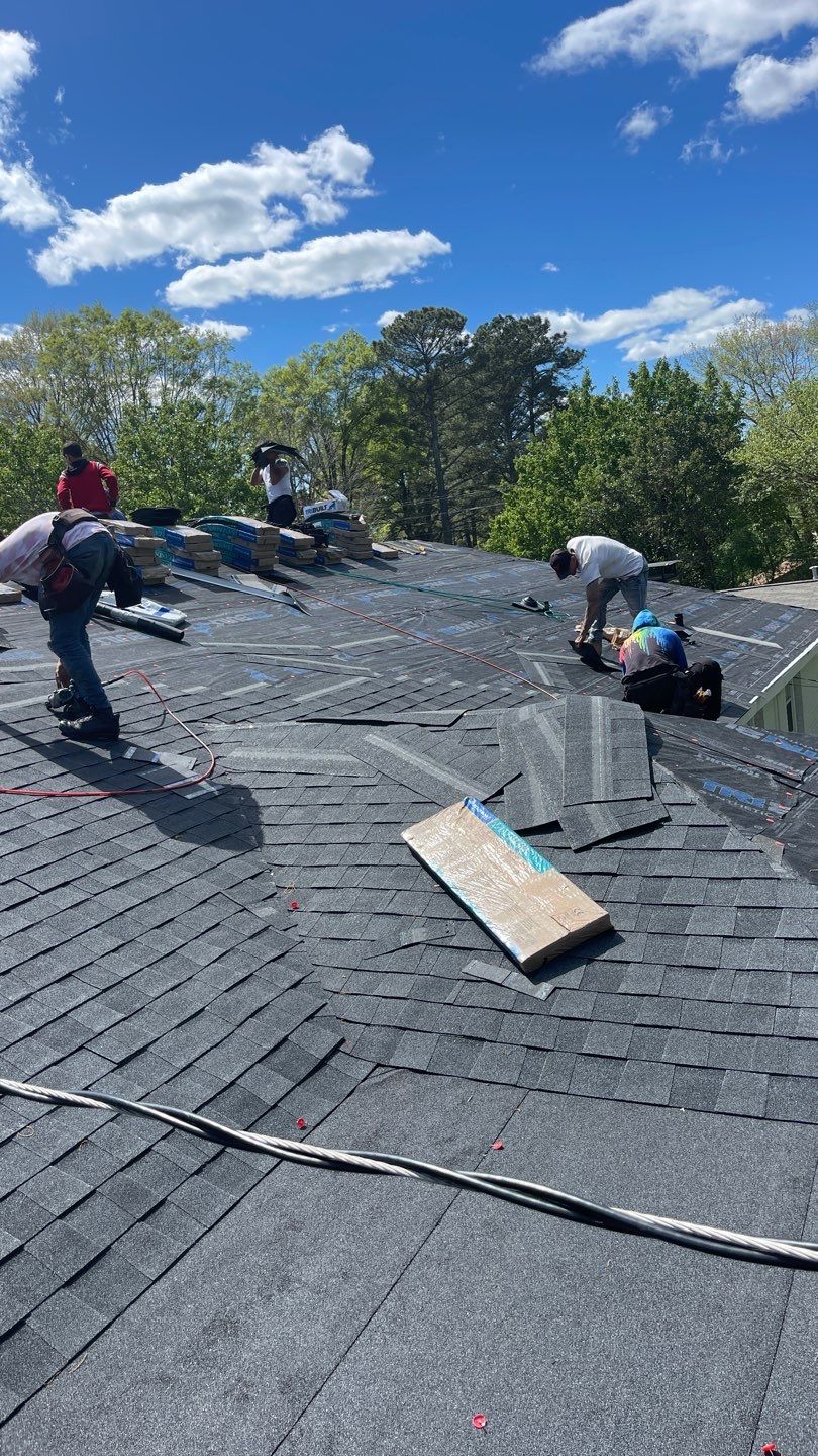 Roof replacement and interior repair by hail damage by Just Brilliant Restoration JBR