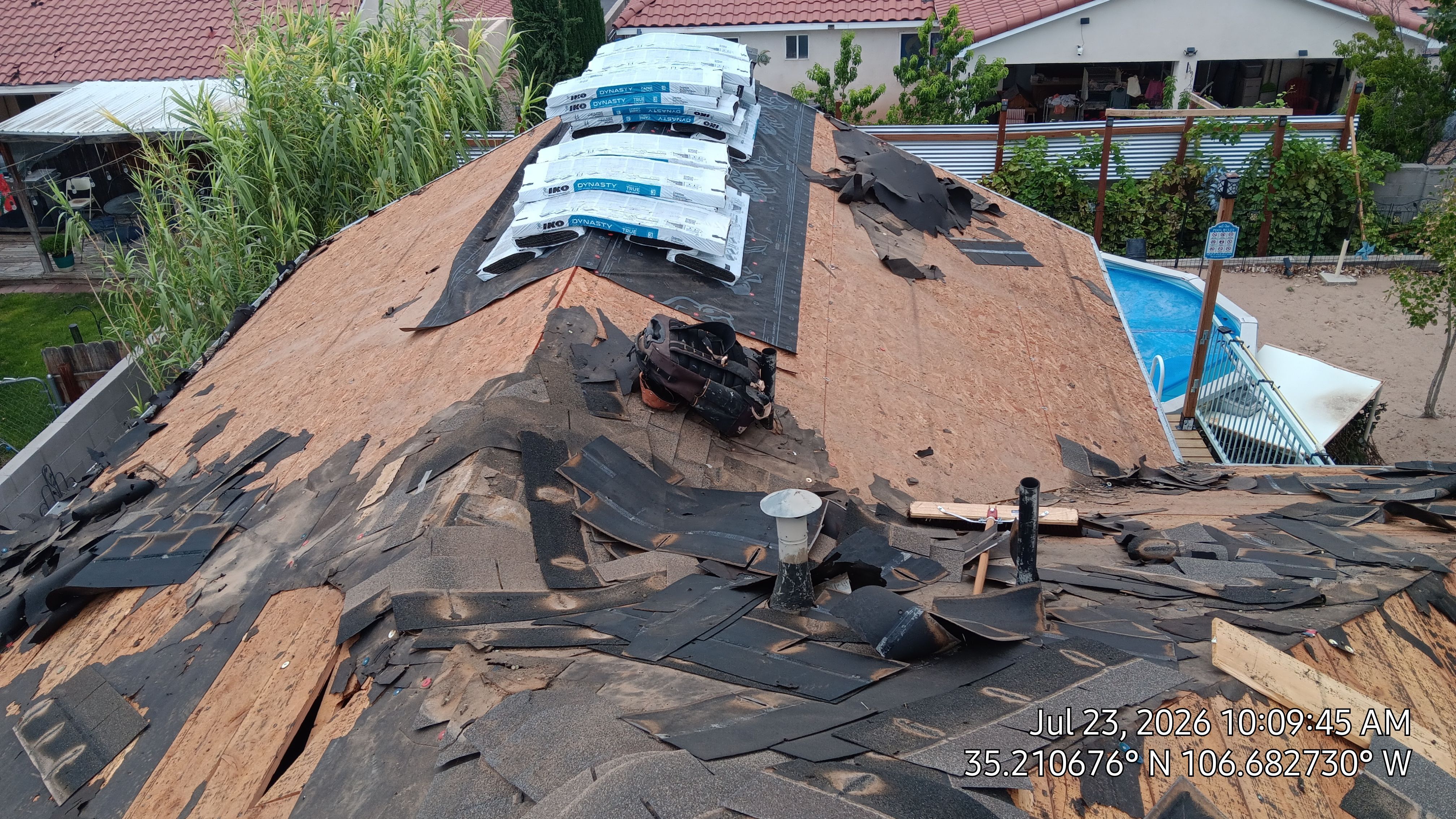 Full Shingle Roof Replacement in Northwest Albuquerque by Doyle Roof Masters Inc