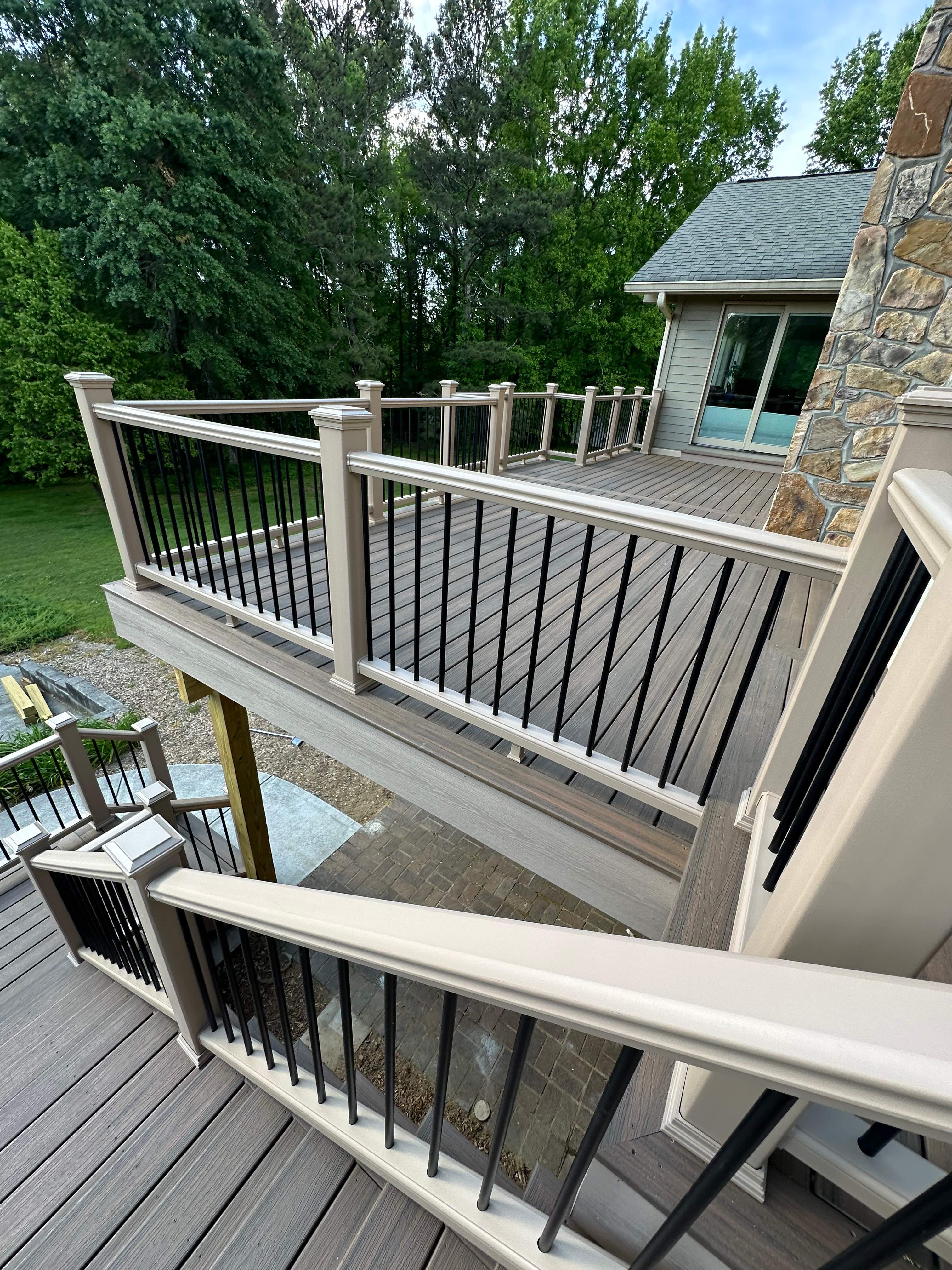 Dewey Deck Rebuild with Awning in Buford by Craftsman Deck Builders