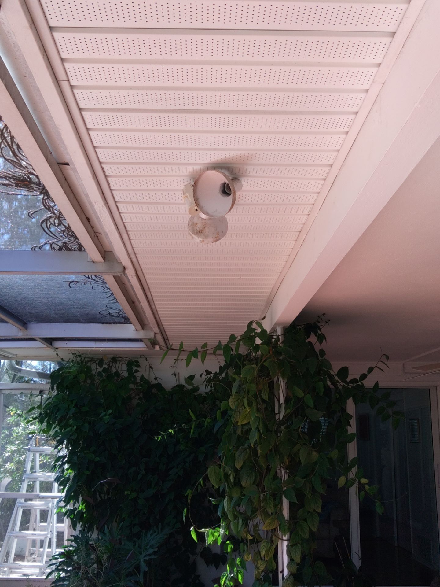 Soffit White Vinyl Installation FL by Gutter Professors