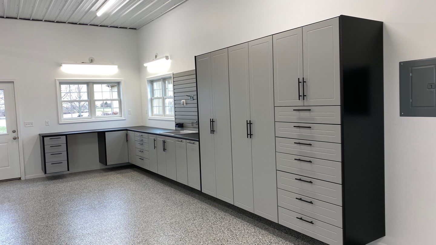 Pat F. gets a beautiful remodeled garage! by Banner Garage