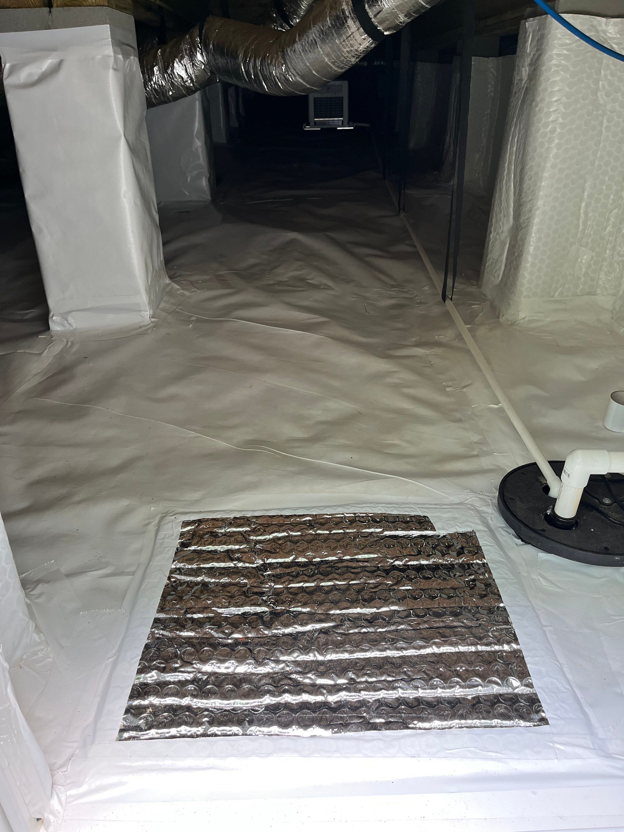 Impact Choice Encapsulation with French Drain, Mold Removal, and Crawlspace Door by Impact Crawlspace
