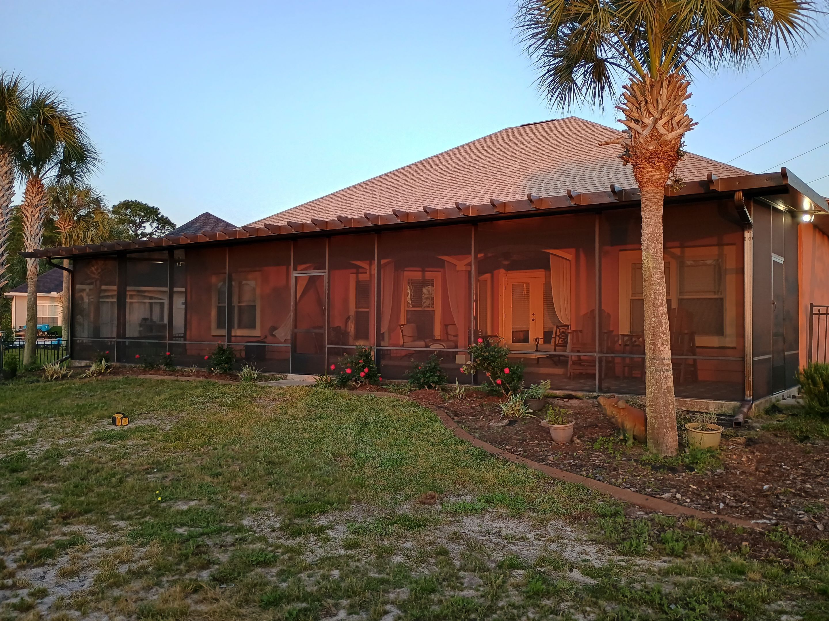 Patio Cover w/Pergola Trim using Colorbeam by Titan Sunrooms