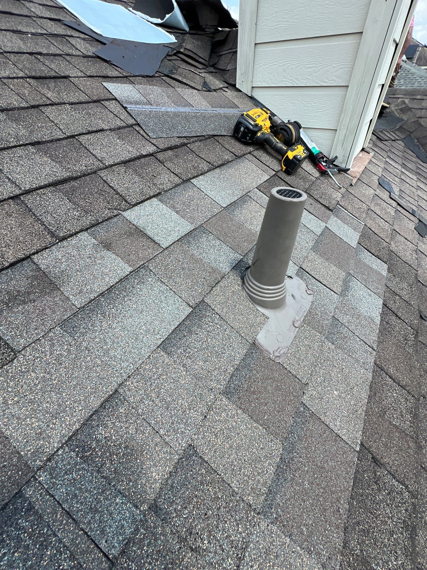Hail Damage using Owen's Corning Duration (Lifetime) Shingles by Roof Repair Company