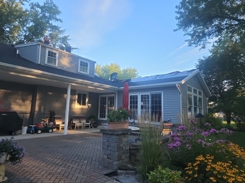 Residential Roofing Installation using GAF Timberline HDZ Charcoal by Nitro Roofing and Construction