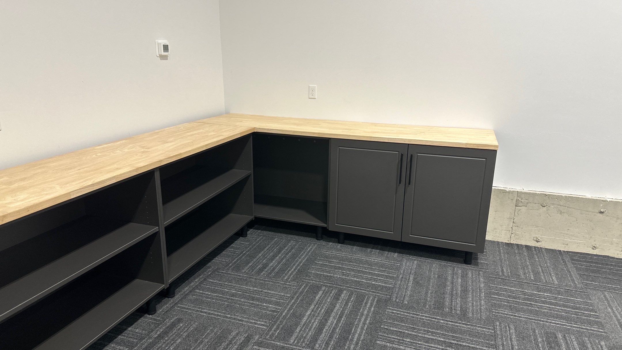 Pewter Cabinet Installation by Croc Coatings, LLC
