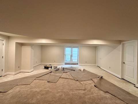 Full Basement Finishing – Drywall, Doors & Trim | Middletown, DE by Laser Focused Solutions LLC
