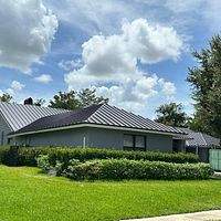 24ga 1.5" Mechanical Seam Dark Bronze by Total Roofing System The Metal Roof Experts